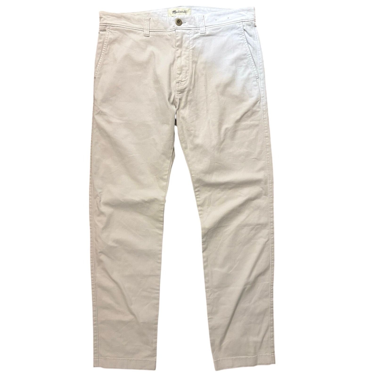 Madewell NWOT Madewell Penn Slim Chino Pants In Grey Dove Size 33x30 Size US 33 - 3 Thumbnail