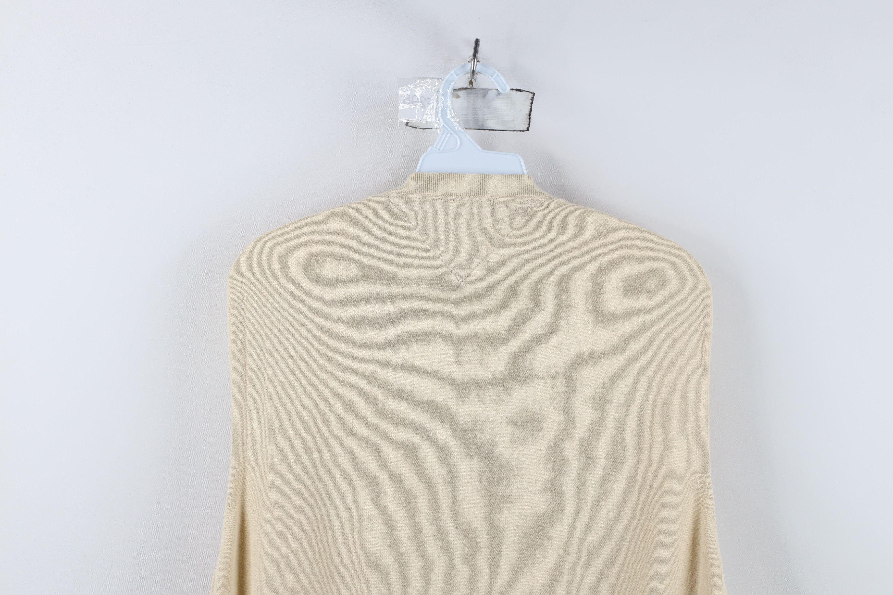 Tommy Hilfiger Vintage Tommy Hilfiger Knit V-Neck Sweater Vest Beige Tan Size US XL / EU 56 / 4 - 12 Thumbnail