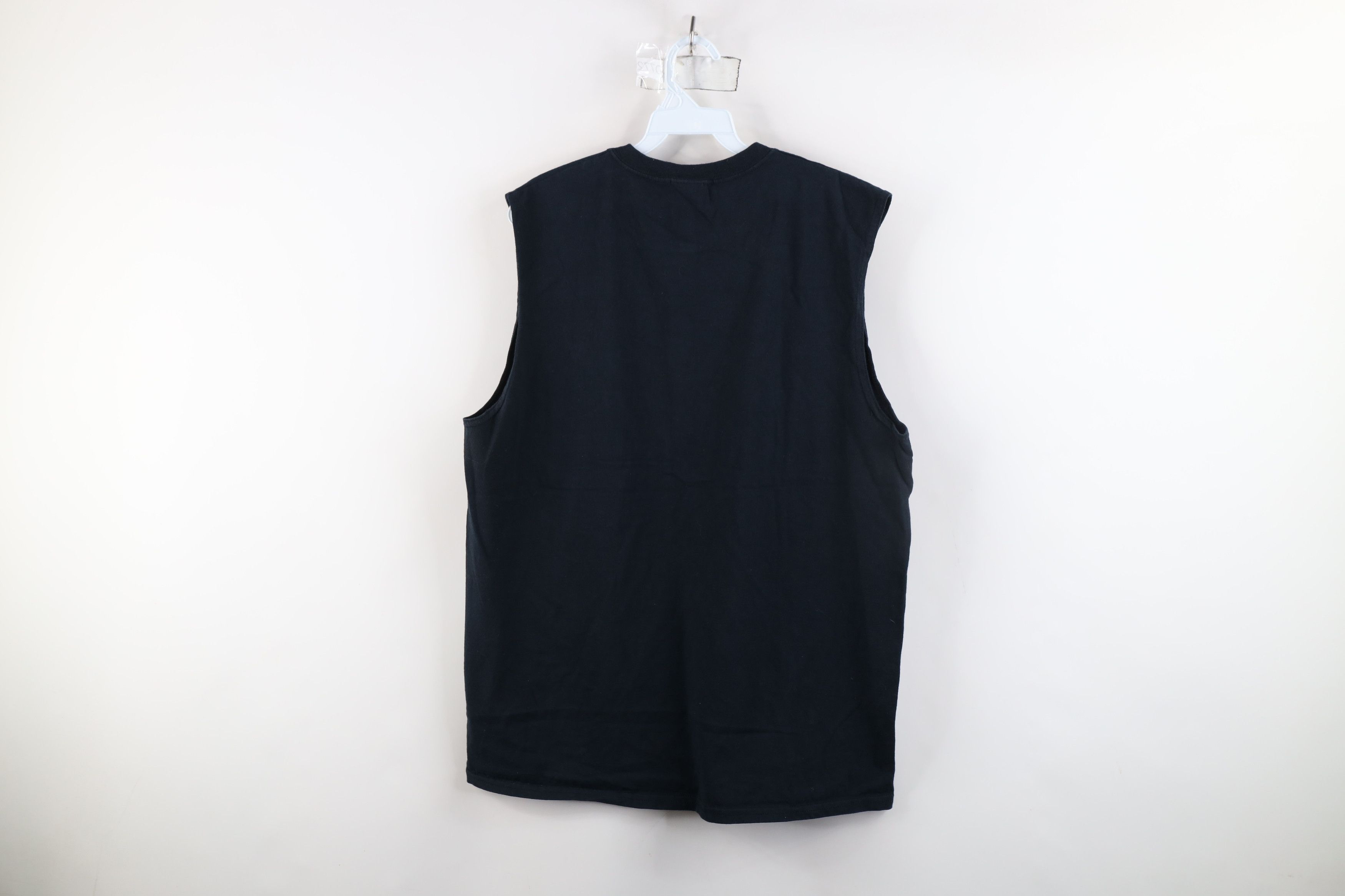 Vintage Vintage 90s Y2K Streetwear Sleeveless Muscle T-Shirt Black Size US L / EU 52-54 / 3 - 9 Thumbnail