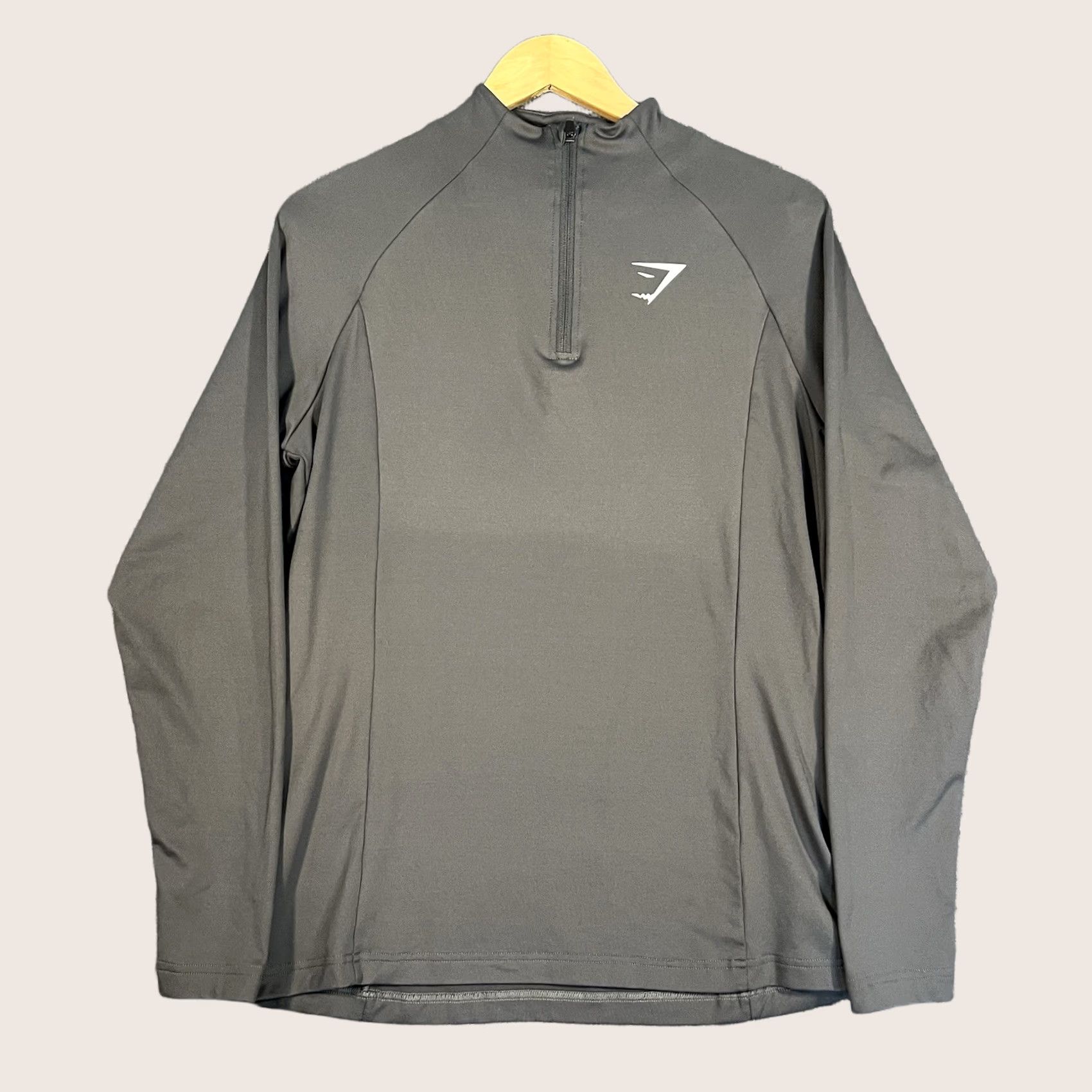Gymshark GymShark Quarter Zip Pullover Long Sleeve Shirt Large Mens Lifting Run Training Shirt Size US L / EU 52-54 / 3 - 1 Thumbnail