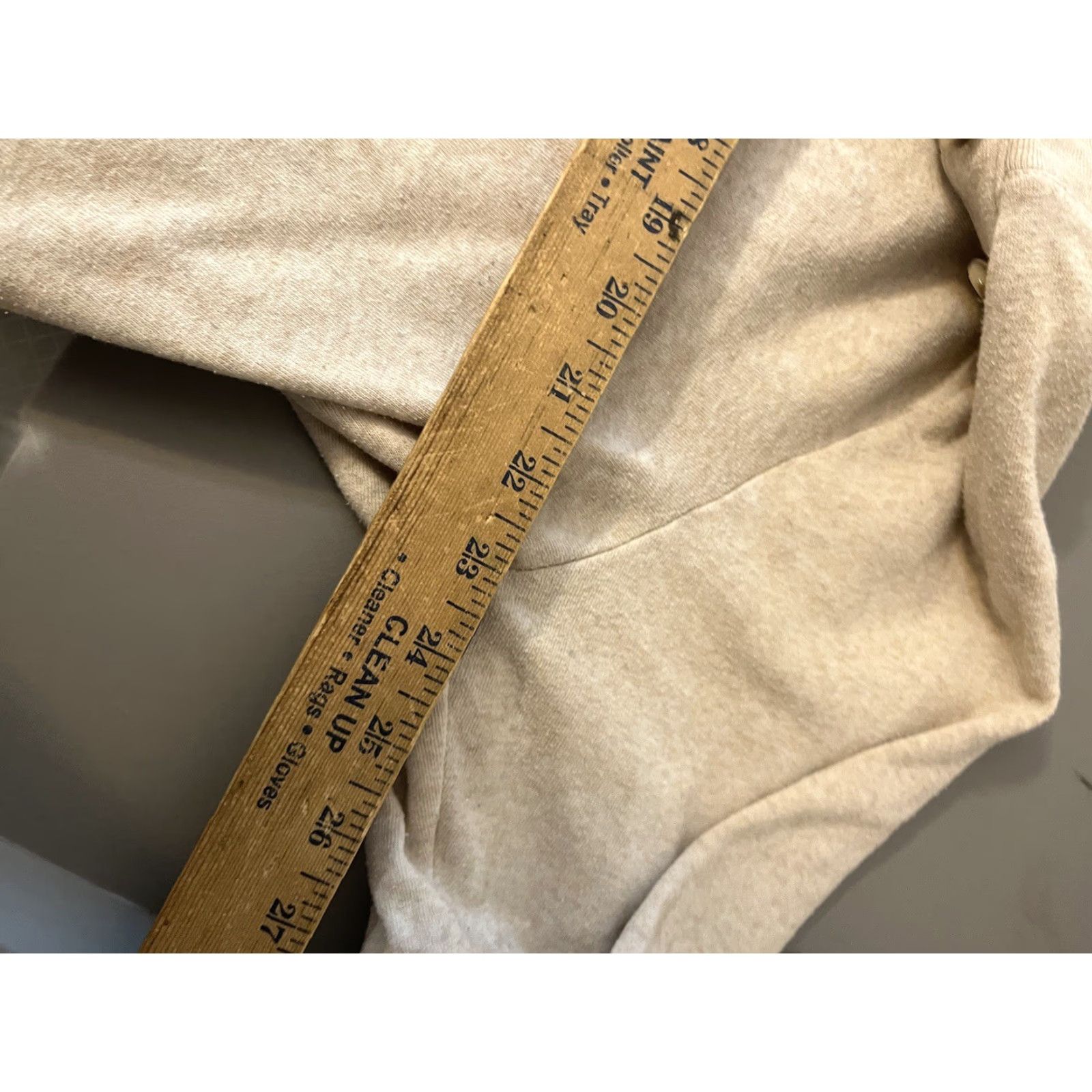 J.Crew J.Crew Sweatshirt Tunic Shirt Female Beige Size M Button Collar Fleece Cotton Blend Casual Vintage No (adjusted) Size M / US 6-8 / IT 42-44 - 5 Thumbnail