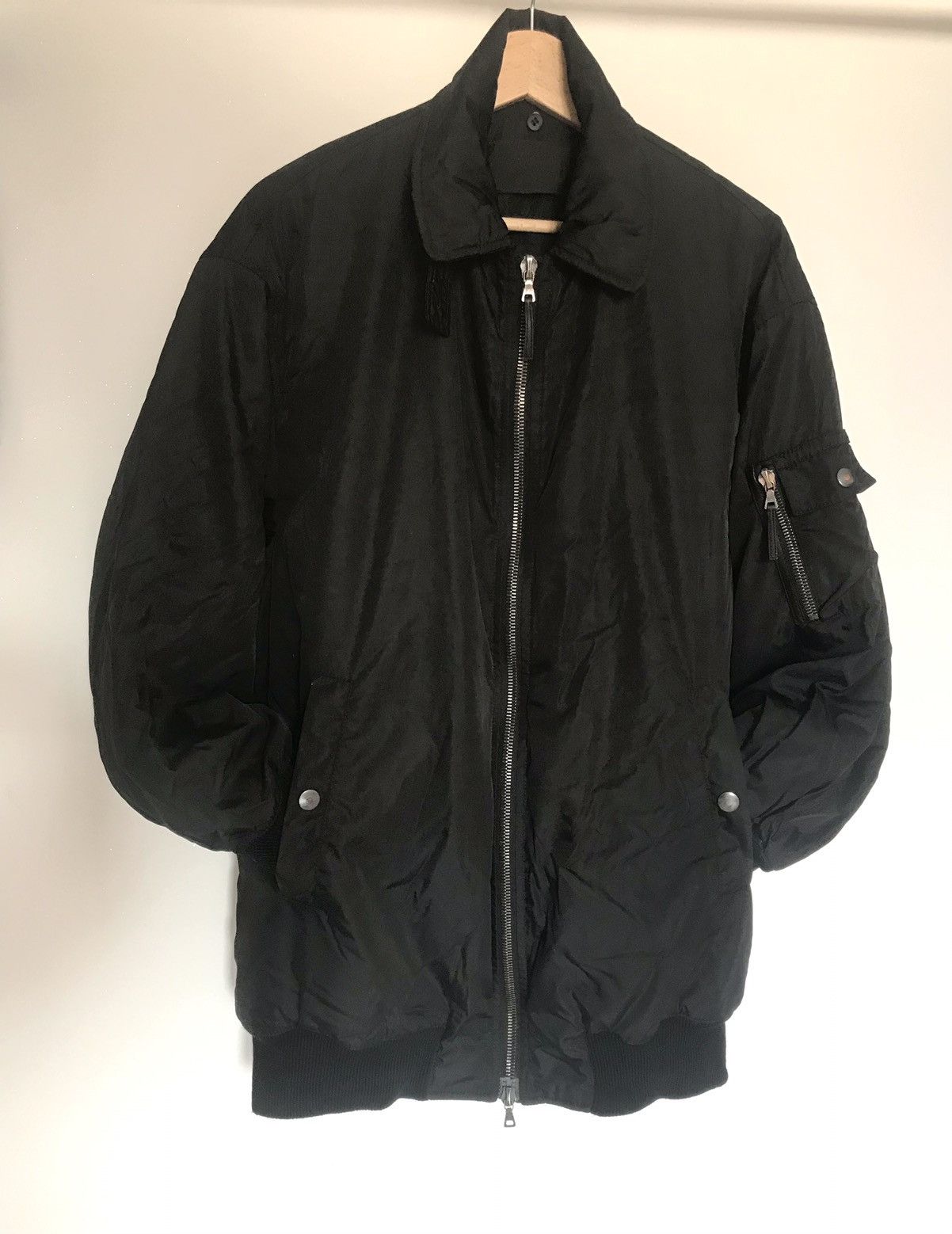 image of Prada Bomber Jacket in Black, Men's (Size Small)