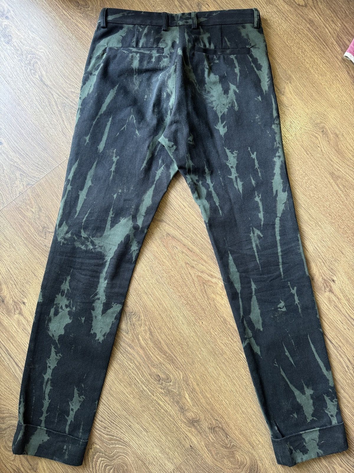 Dries Van Noten Dries Van Noten AW2014 Bleach-Dyed Runway Pants Size US 31 - 4 Thumbnail