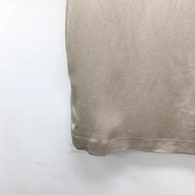 Brunello Cucinelli Brunello Cucinelli Champagne Beaded Round Neck Silk Short Size XS / US 0-2 / IT 36-38 - 4 Thumbnail
