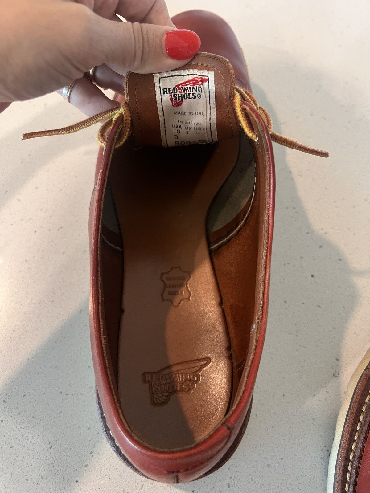 Red Wing Red Wing 8001 Round Toe Oro Russet – Size 10D Size US 10 / EU 43 - 7 Thumbnail