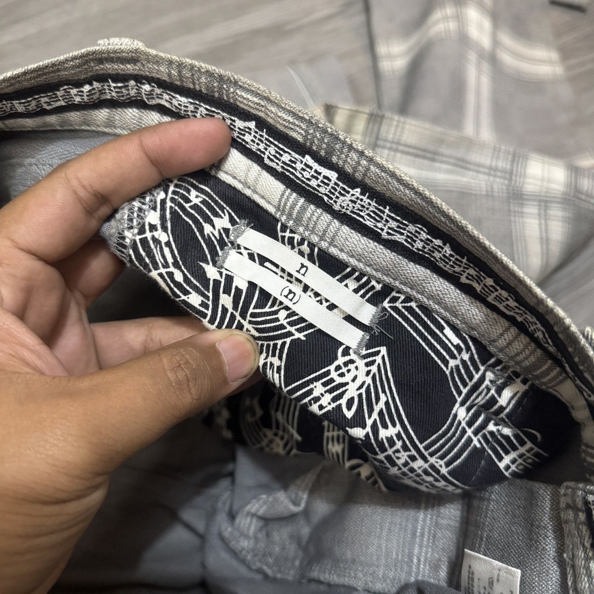 Number (N)ine AW07 Number (N)ine Pain Checker Pants Size US 34 / EU 50 - 5 Thumbnail