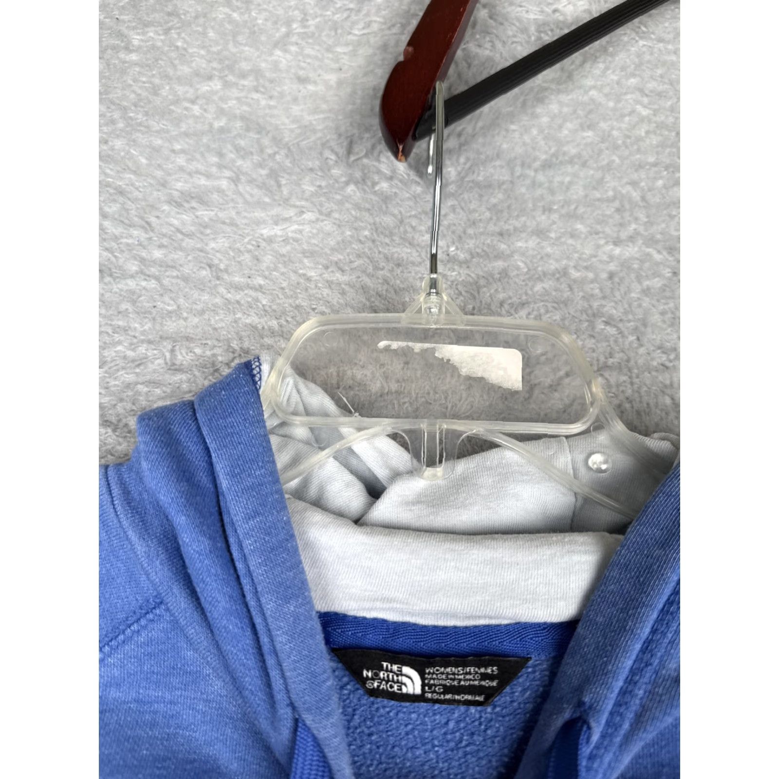 The North Face The North Face Hoodie Womens L Blue Half Dome Logo Jersey Fabric Sweatshirt Size L / US 10 / IT 46 - 7 Thumbnail