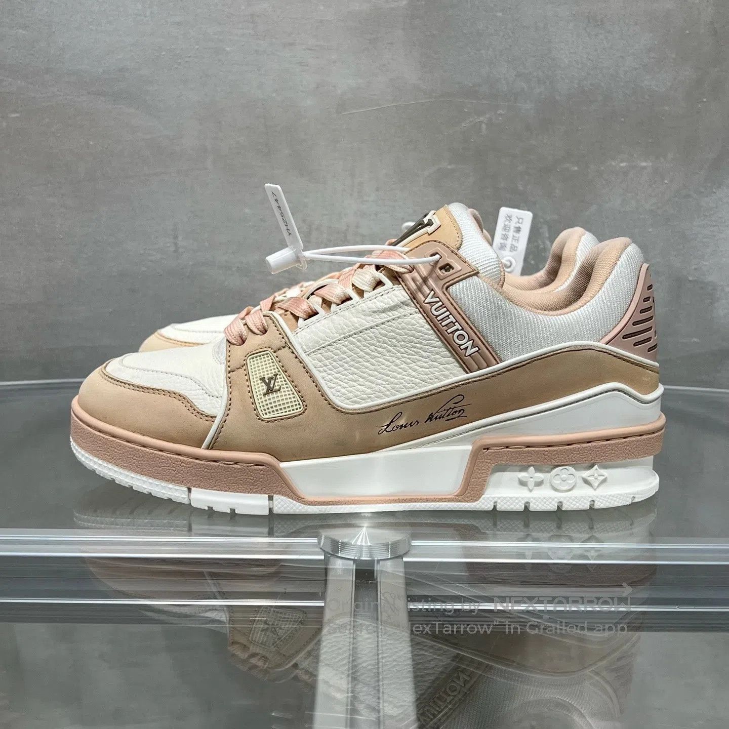 Louis Vuitton Louis Vuitton trainer white pink shoes Size US 8 / IT 38 - 3 Thumbnail