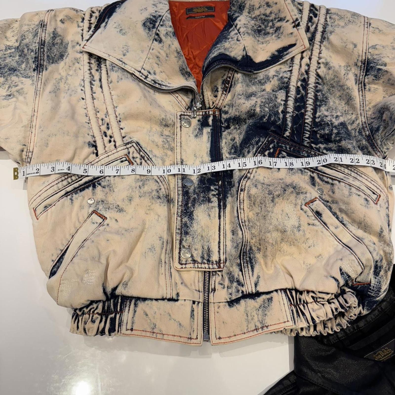 Von Dutch Von Dutch Paris New Acid Wash Bomber Jacket Size Extra Small Size US XS / EU 42 / 0 - 7 Thumbnail