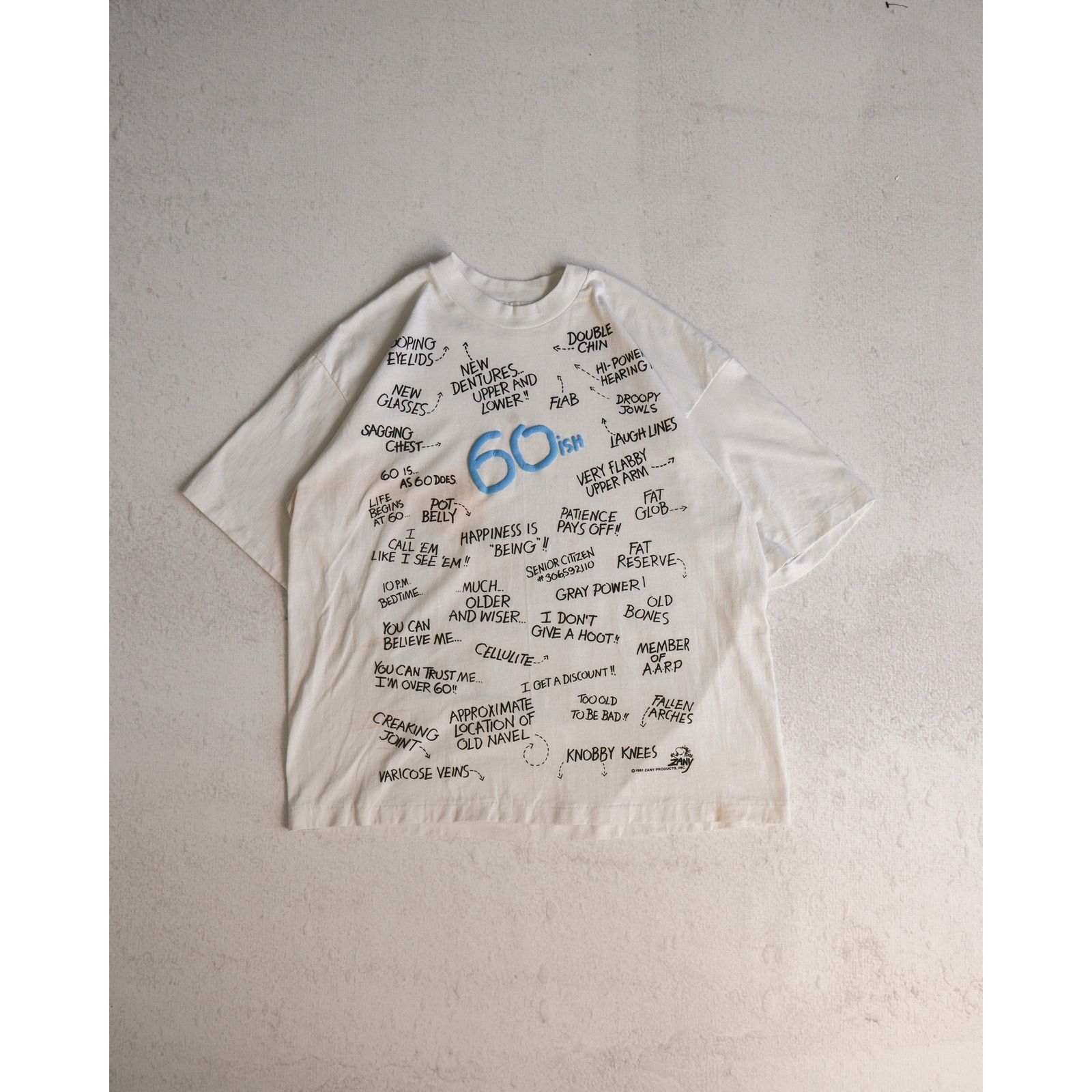 The Unbranded Brand Vintage 90s All Over Print White T-Shirt - Men's XL Size US XL / EU 56 / 4 - 1 Thumbnail