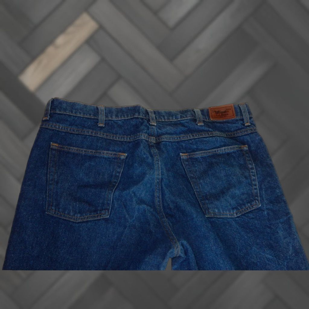 Vintage VINTAGE L.L. Bean Men's Jeans Size 38x30 Regular Fit Blue Straight Cotton Casual Size US 38 / EU 54 - 1 Thumbnail