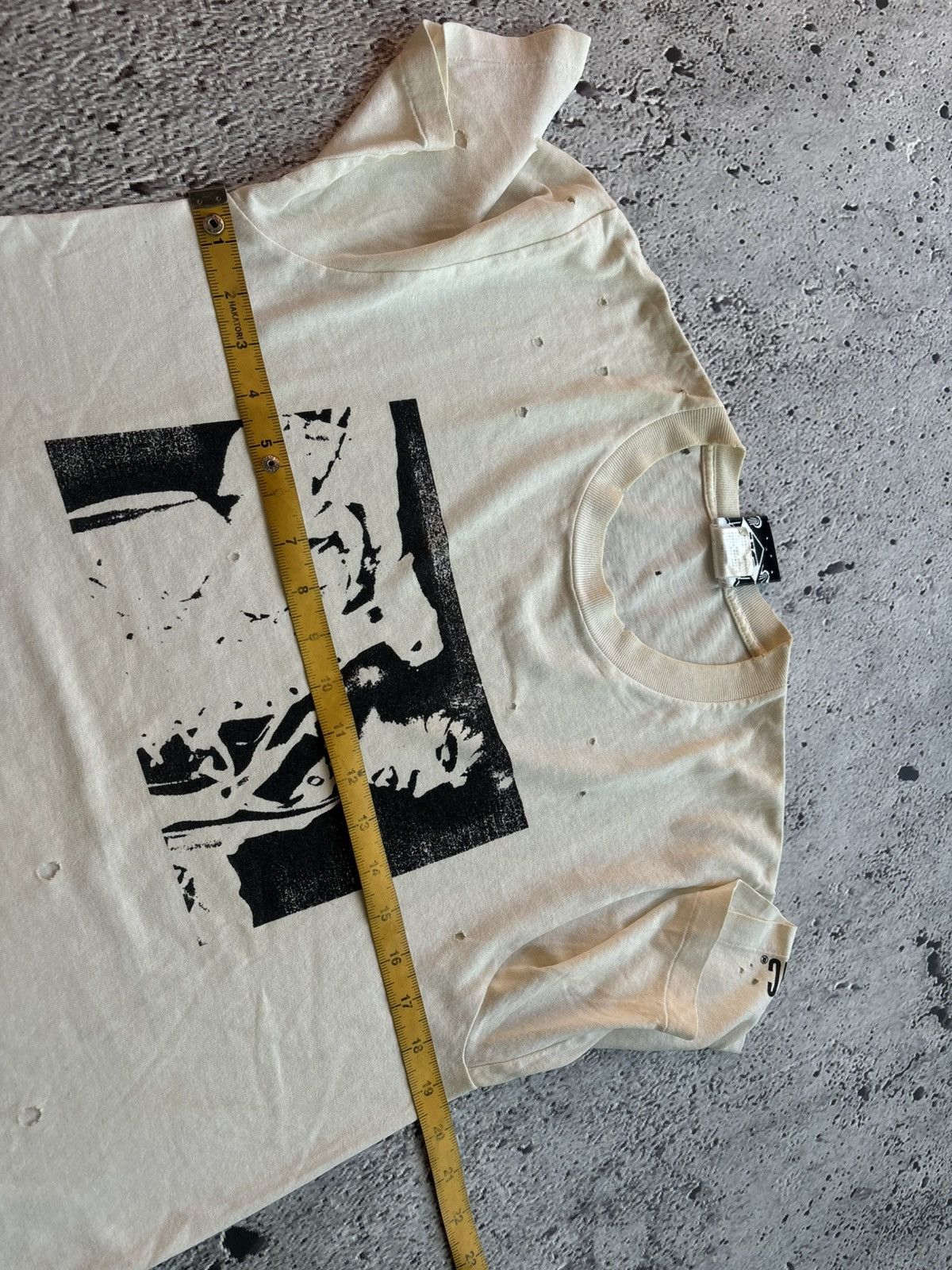 Hysteric Glamour Hysteric Glamour Elvis Presley Thrashed Tshirt Size US M / EU 48-50 / 2 - 12 Thumbnail