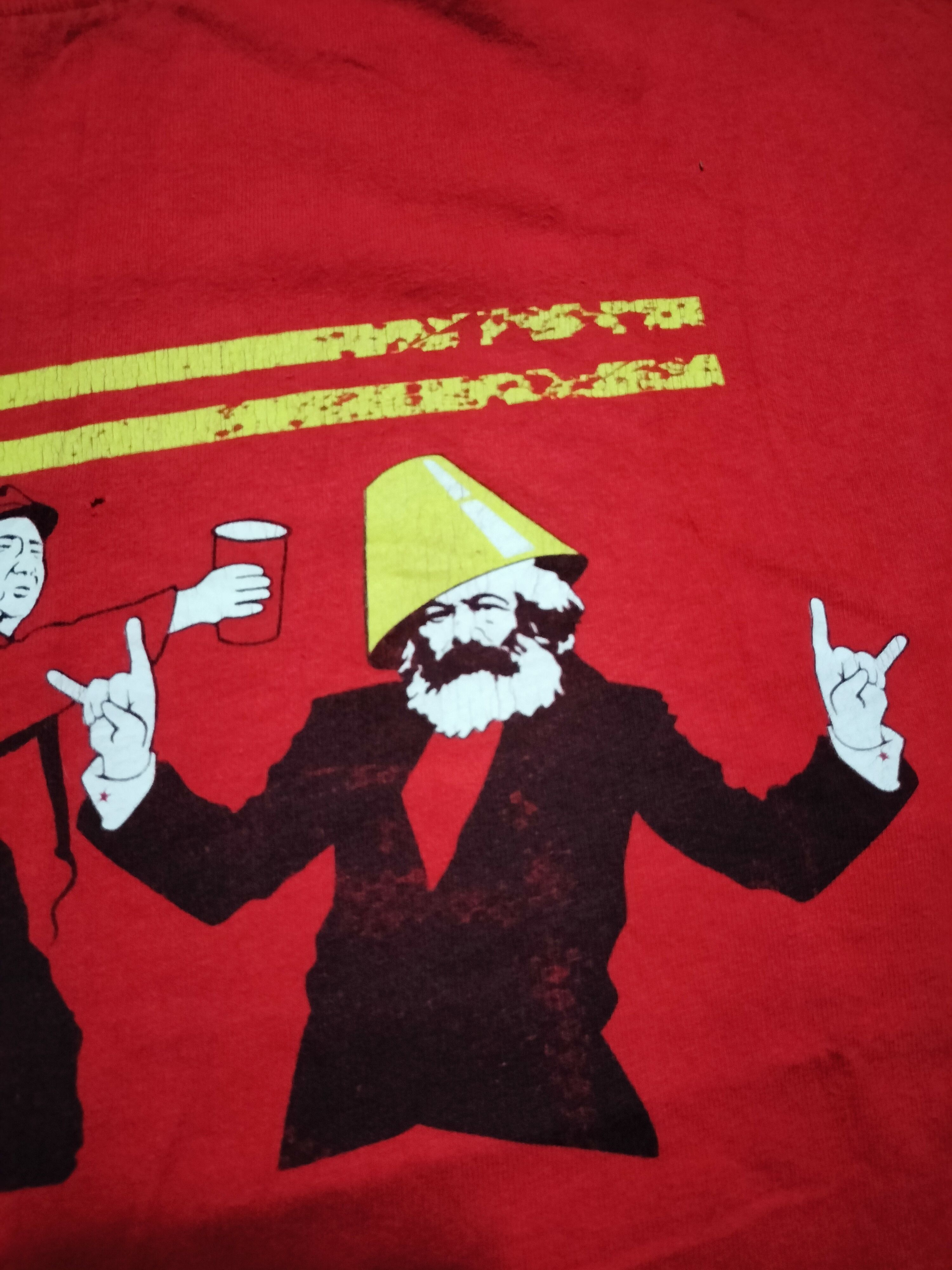 Vintage Vintage Communism Stalin Karl Marx Etc ideology of war Size US L / EU 52-54 / 3 - 4 Thumbnail
