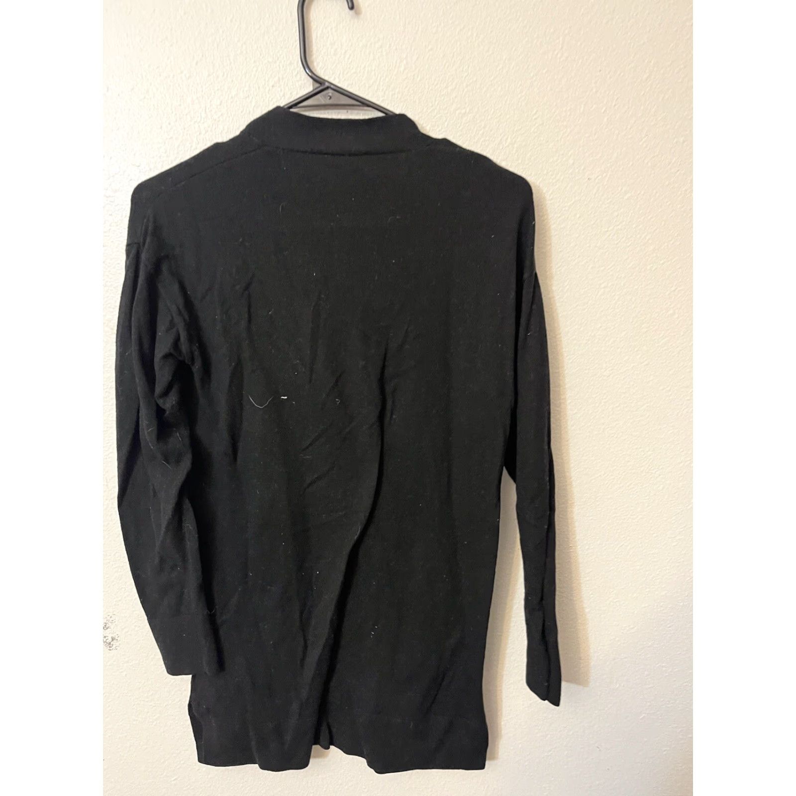 Gap Gap Cardigan Sweater Womens Size Small Black Polka Dot Long Sleeve V-Neck Pockets Classic Size S / US 4 / IT 40 - 2 Thumbnail