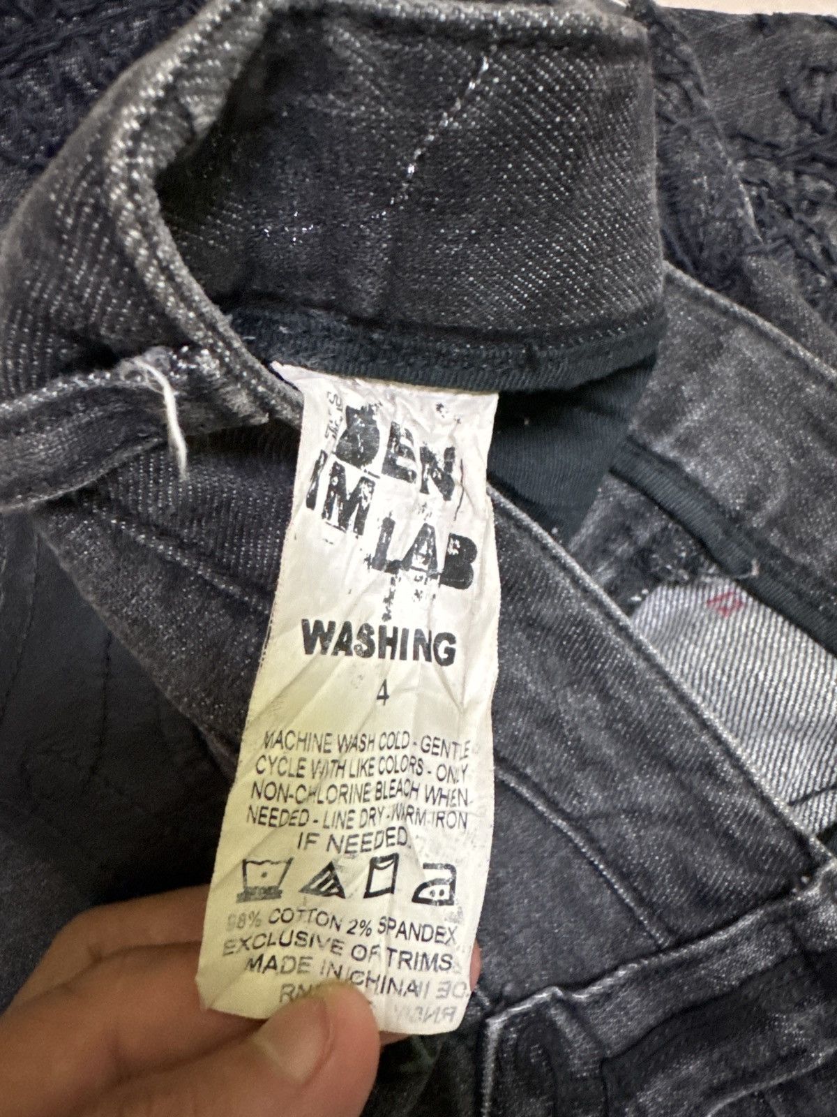 Hysteric Glamour × Japanese Brand × Vintage THE DEN IM LAB EMBROIDERY SKINNY LOW RISE DENIM Size US 30 / EU 46 - 16 Thumbnail