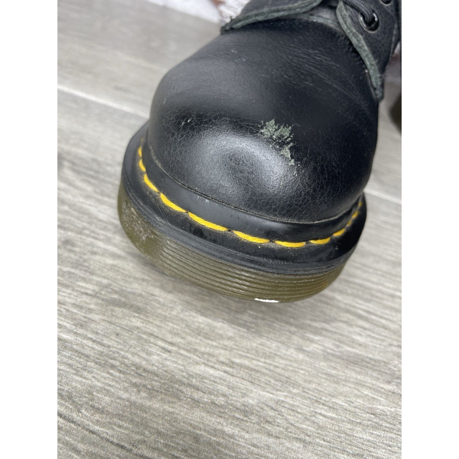 Dr. Martens Doc Martens Pascal 1460 Black Leather Lace Up Combat Boots W Size US 8 / IT 38 - 4 Thumbnail