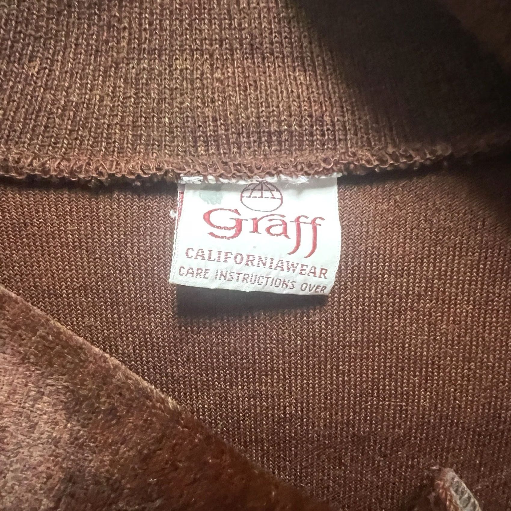 GRAFF VINTAGE Graff Gaucho Shirt Mens L 50s 60s Velour Pull Over Top California Shirt Size US L / EU 52-54 / 3 - 3 Thumbnail