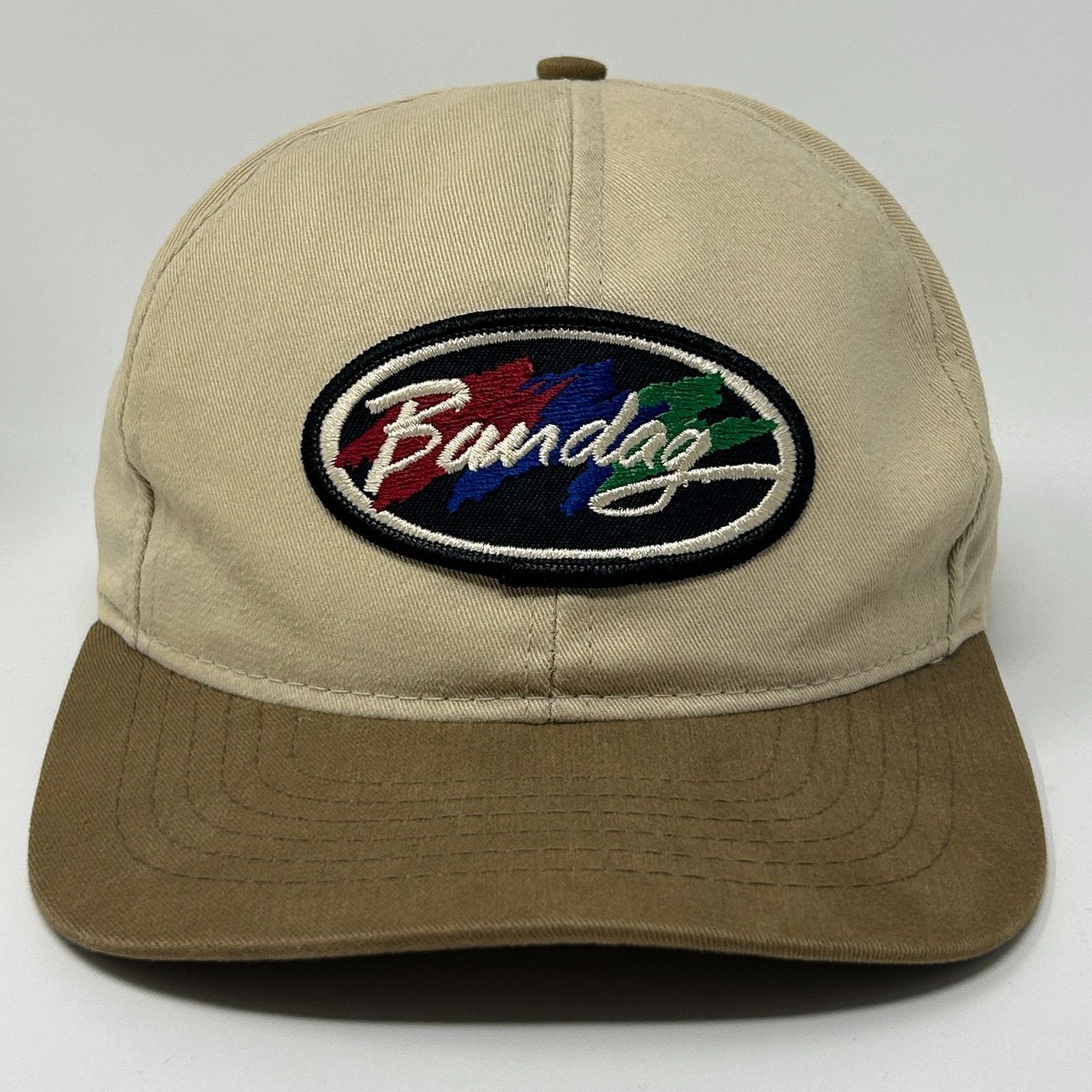 Swingster Vintage 90s Bandag Tires Hat Baseball Cap Interstate Beige Size ONE SIZE - 1 Thumbnail