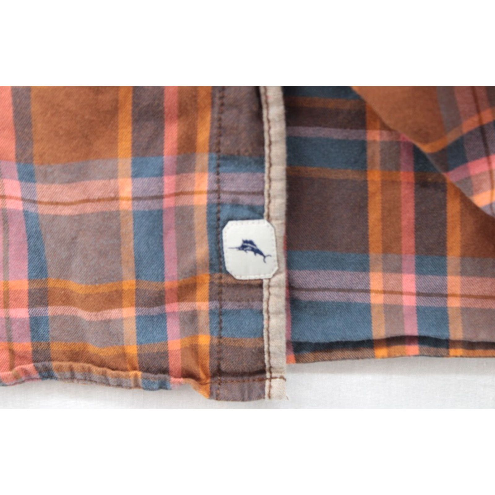 Tommy Bahama Tommy Bahama Jeans Island Craft Shirt Men's XXL Orange Plaid Modern Fit Button-Up Shirt Size US XXL / EU 58 / 5 - 5 Thumbnail