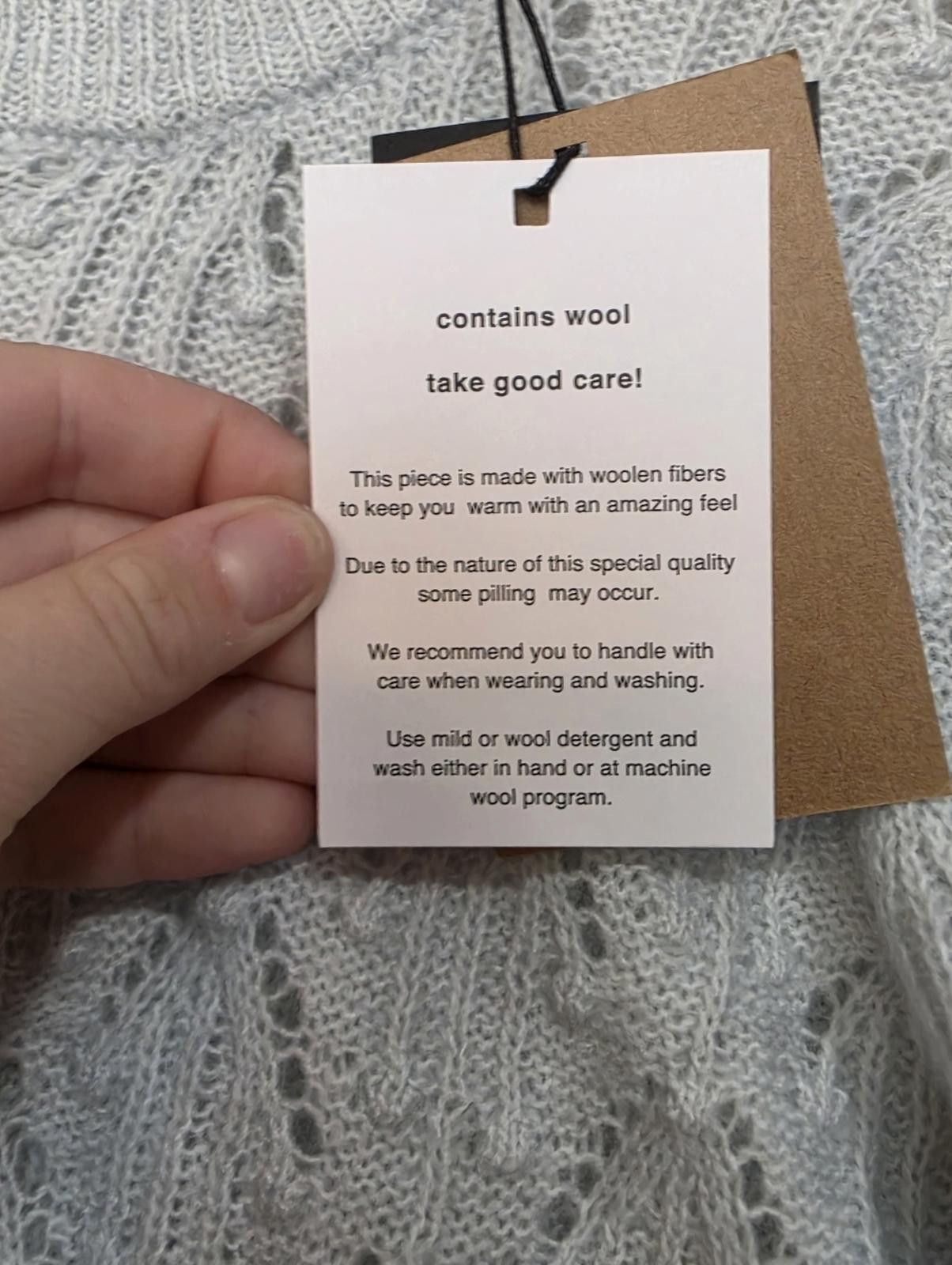 One Piece Pieces Wool Blend Sweater Size XS / US 0-2 / IT 36-38 - 7 Thumbnail