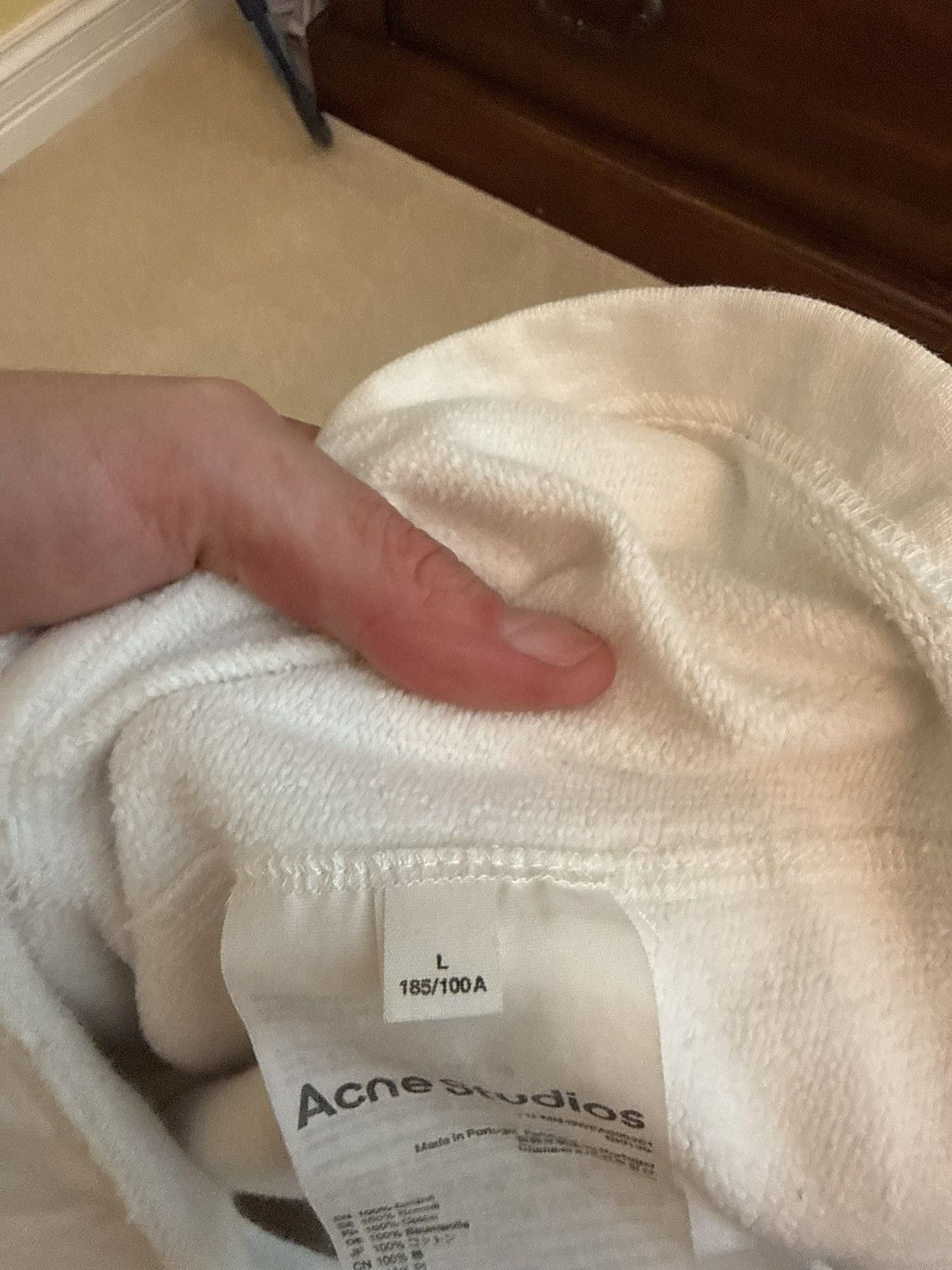 Acne Studios Acne atudios white hoodie Size US L / EU 52-54 / 3 - 3 Thumbnail