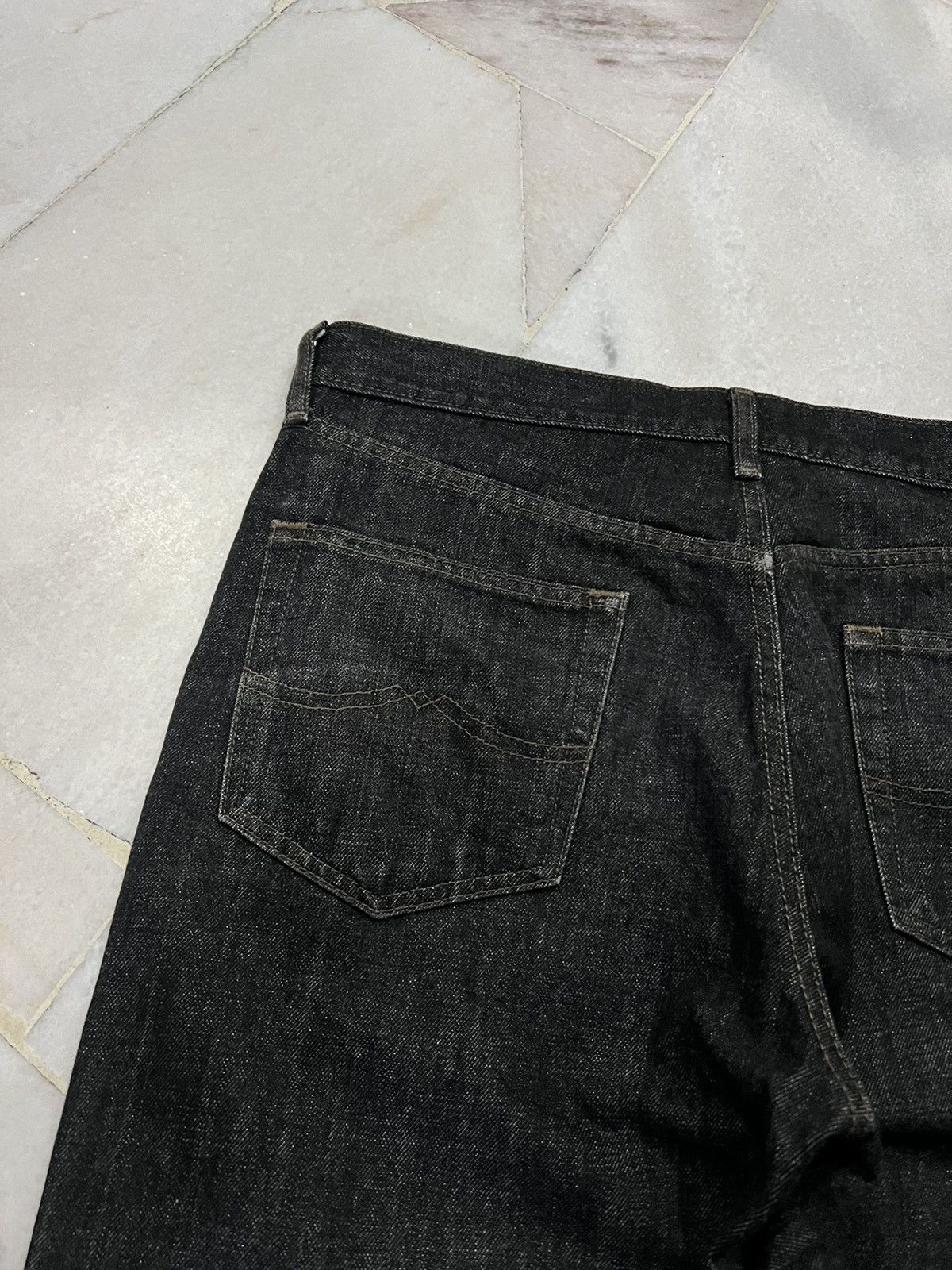 If Six Was Nine × Japanese Brand 💥BAGGY💥VINTAGE 90’S BOBSON CHESSKING SUPER BLACK JEANS Size US 33 - 8 Thumbnail