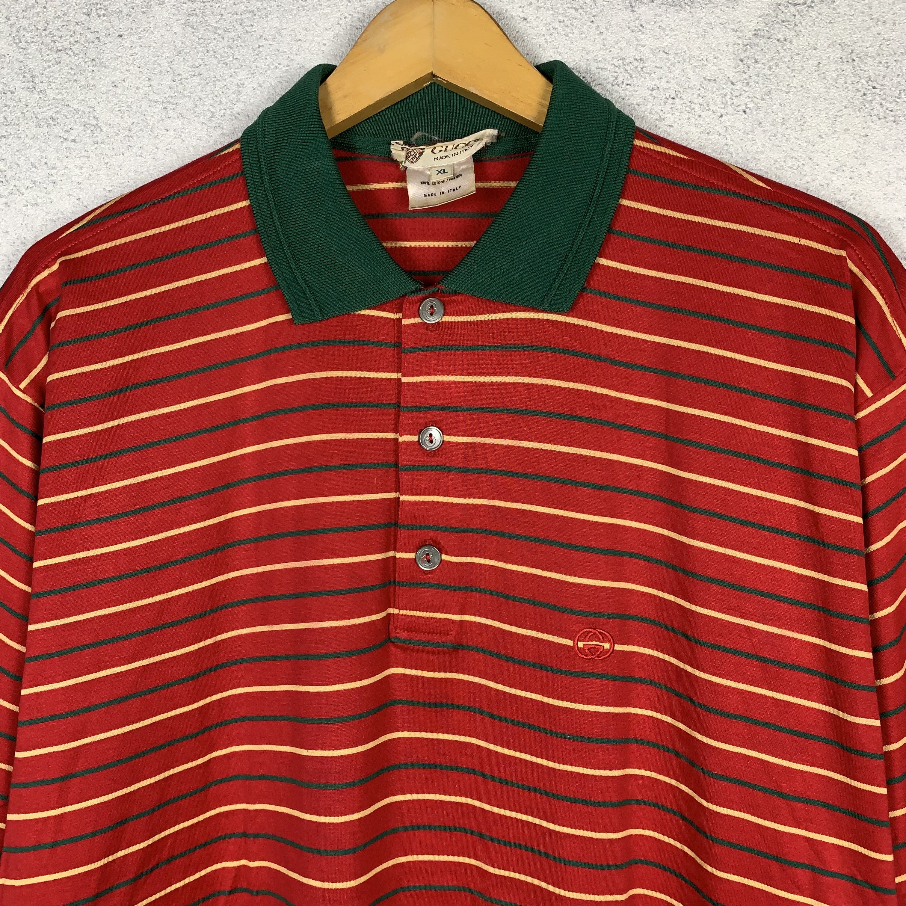 Gucci Vintage 90s Gucci Polo Shirt Size US XL / EU 56 / 4 - 3 Thumbnail