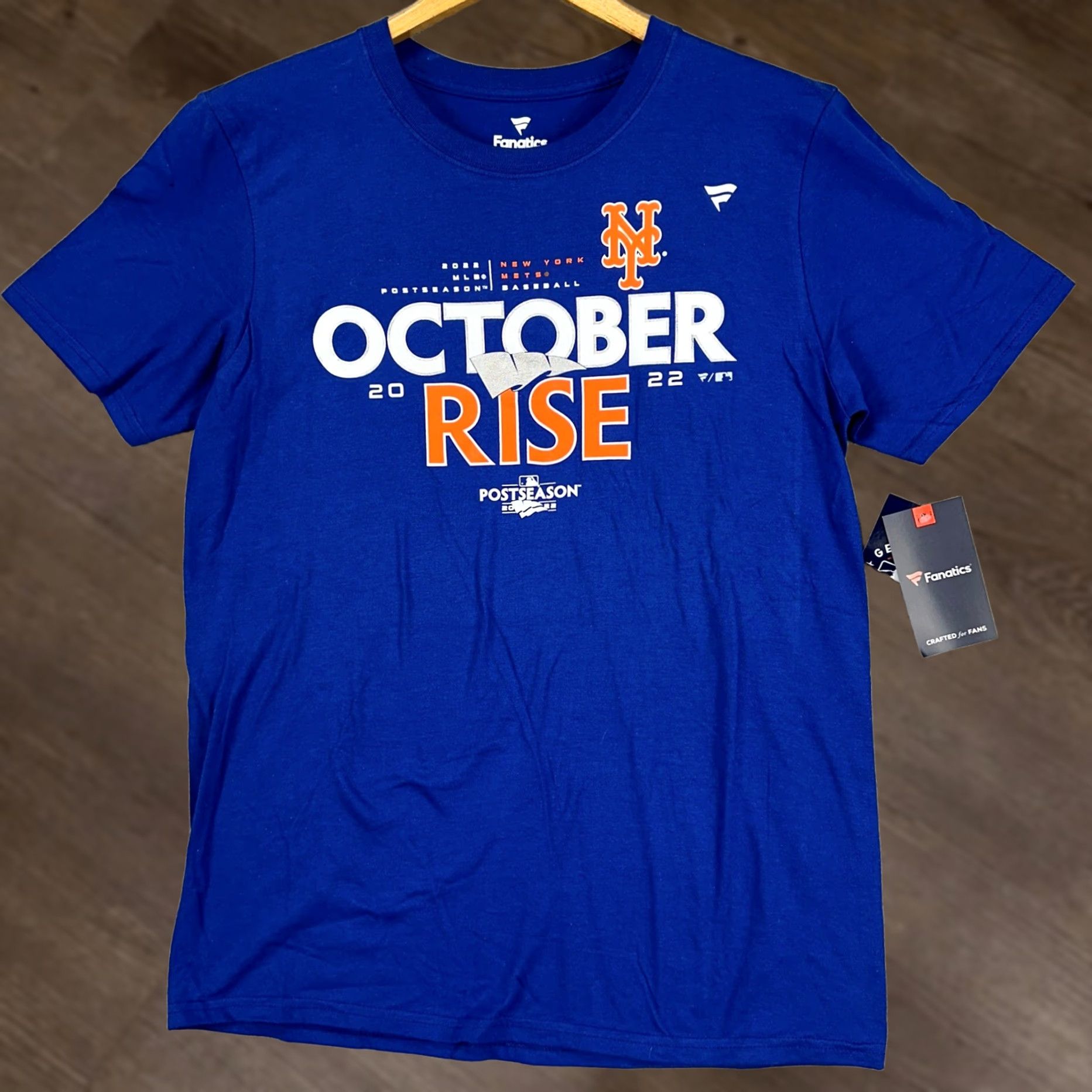 Vintage VINTAGE New York Mets October Rise T-Shirt Men Medium Blue Short Sleeve Tee Fanatics NEW Size US M / EU 48-50 / 2 - 1 Thumbnail