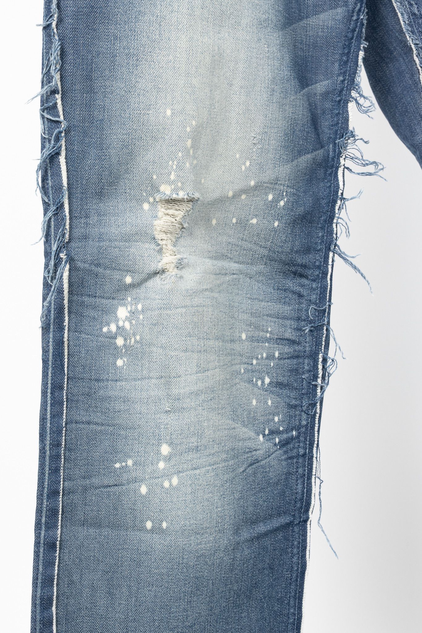 Dolce & Gabbana Dolce & Gabbana Distressed Paint-Splatter Straight-Leg Jeans Size US 36 / EU 52 - 7 Thumbnail