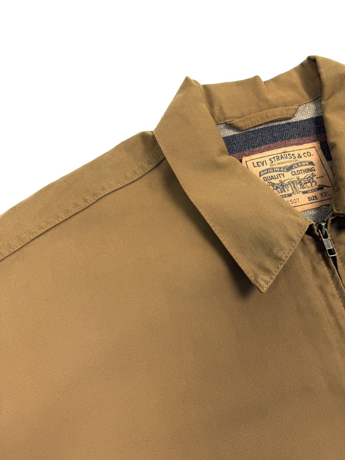 Levi's Vintage Clothing Vintage 90s Levi's Mustard Blanket Workwear Jacket Italy XXl Size US XXL / EU 58 / 5 - 18 Thumbnail