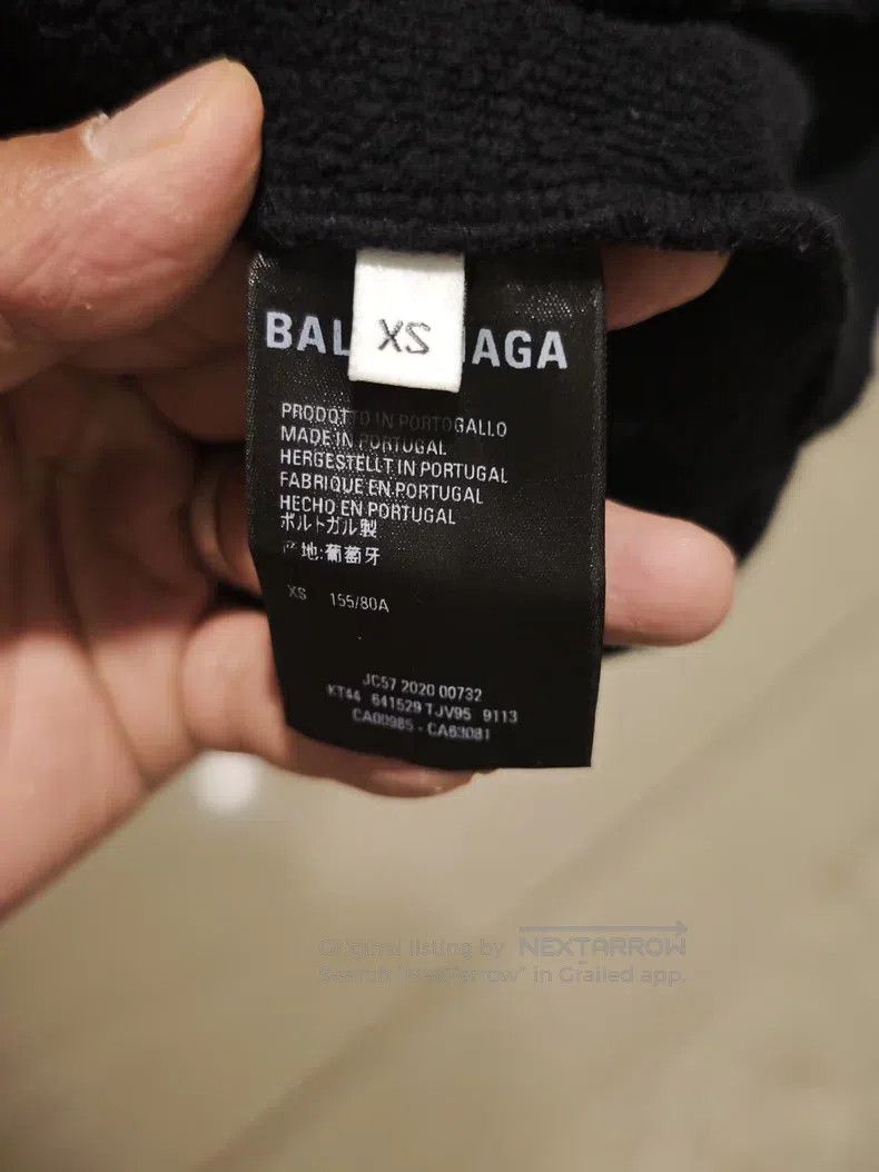 Balenciaga Balenciaga Alien Black Destroyed Hoodie Size US XS / EU 42 / 0 - 6 Thumbnail