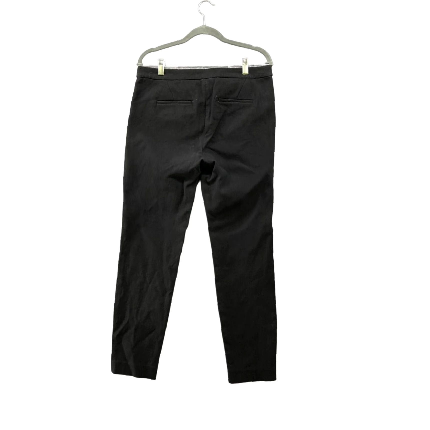 J.Crew J. Crew Ryder Dress Pants Womens 10 Skinny Ankle Black Stretch Cotton Blend Size 32" / US 10 / IT 46 - 2 Thumbnail