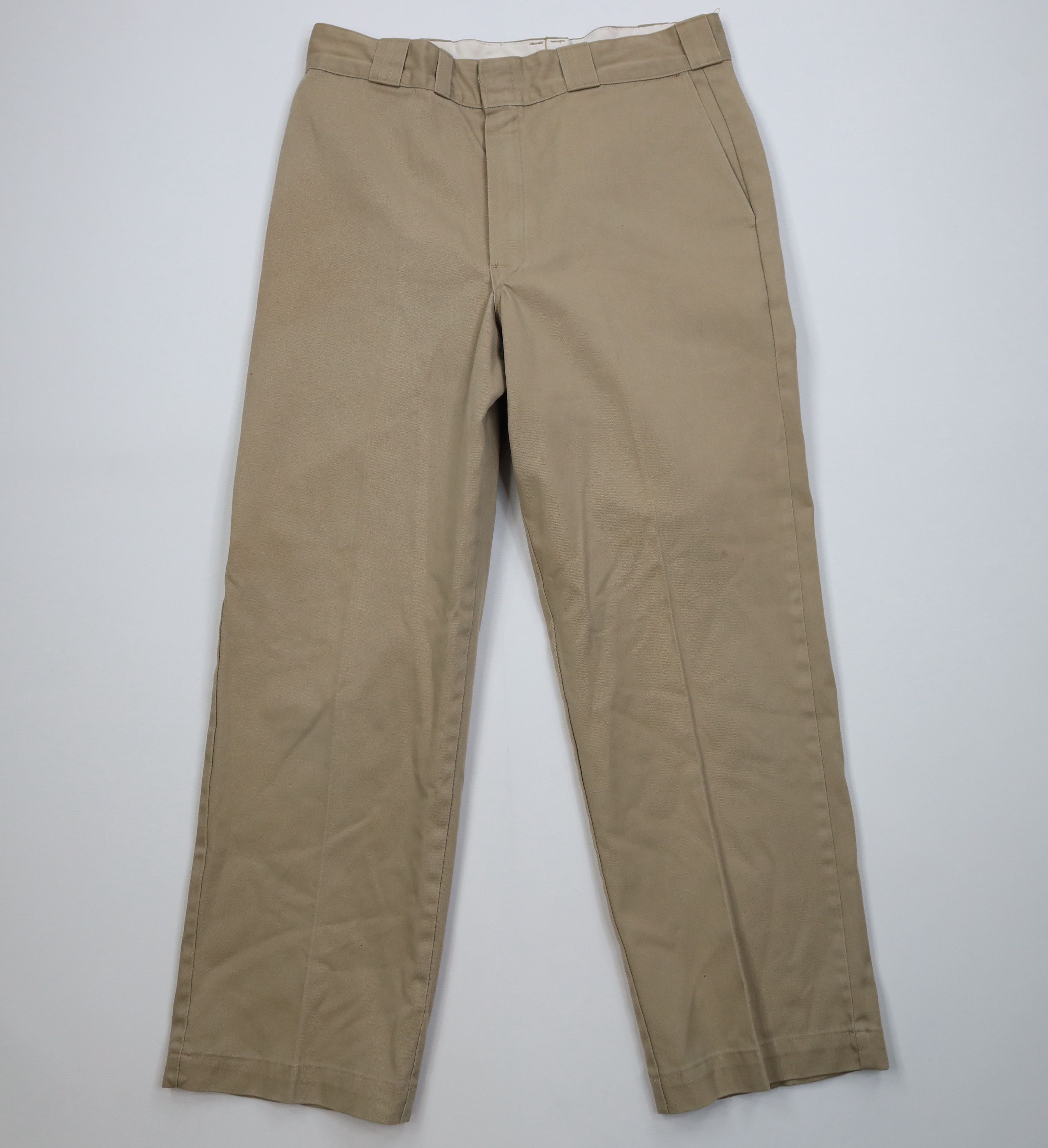 Dickies Vintage 70s Dickies Wide Leg Twill Pants Workwear Beige USA Size US 34 / EU 50 - 1 Thumbnail