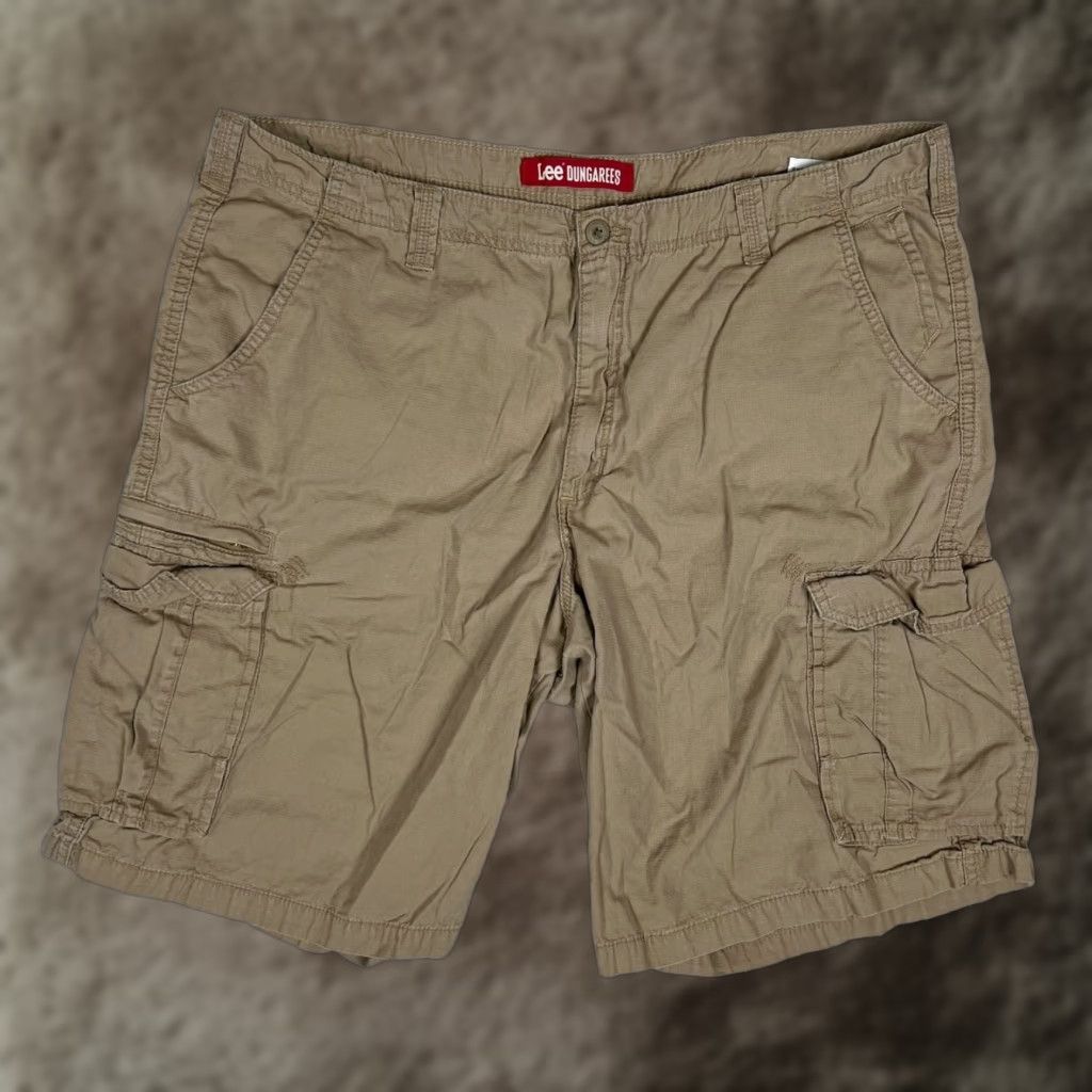 Lee Lee Cargo Ripstop Shorts Mens 42 Brown Khaki Cargo Pocket Cotton Lee Regular Size US 42 / EU 58 - 1 Thumbnail
