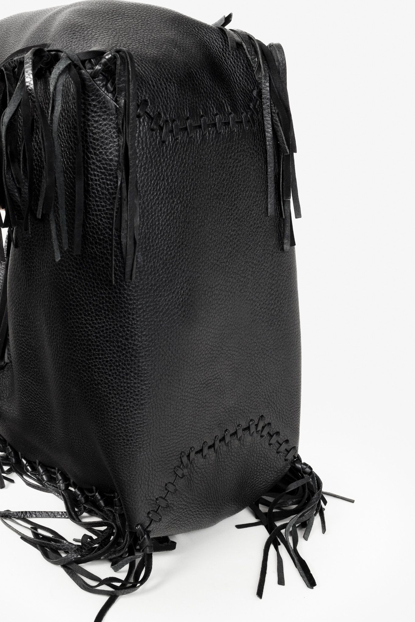 Valentino Valentino Garavani C-Rockee Fringe Tote Bag Black Size ONE SIZE - 5 Thumbnail