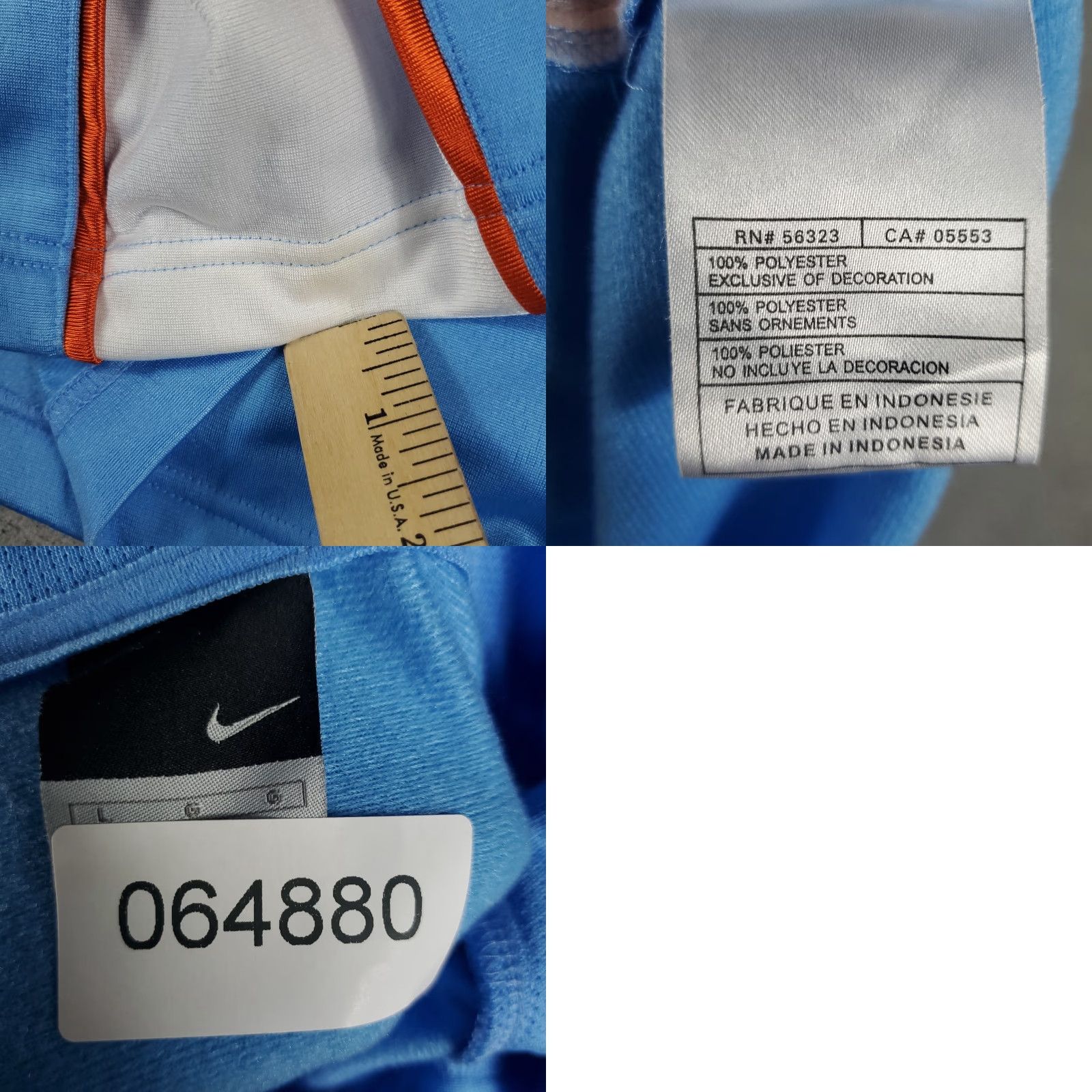 Nike VINTAGE Nike Hoodie Mens Large Blue Nike Sweatshirt Hoodie Lightweight Swoosh Logo All Seasons Hooded Pockets Mens Size US L / EU 52-54 / 3 - 8 Thumbnail