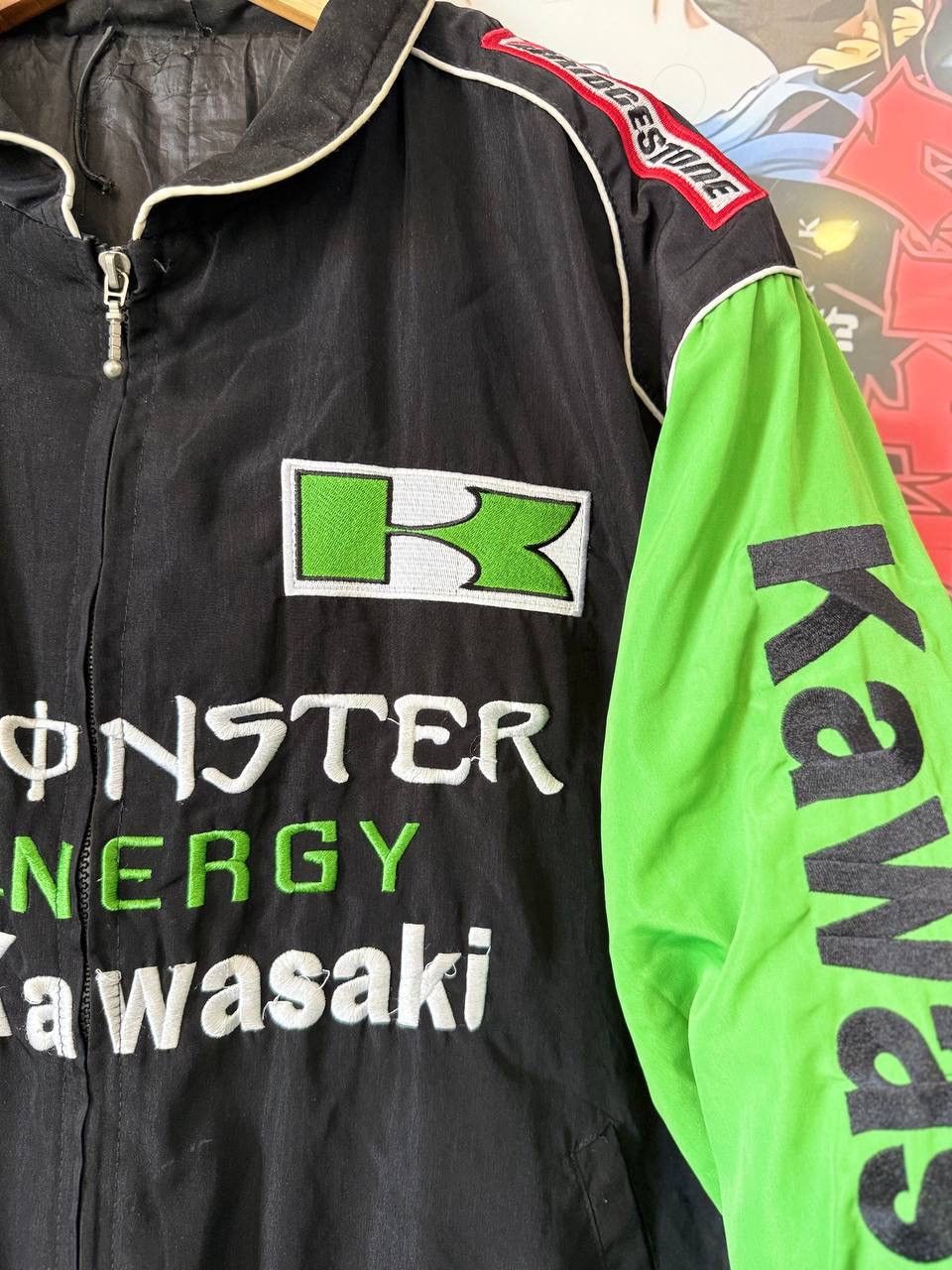 Vintage Vintage Kawasaki Bridgestone Monster Energy Racing Jacket Size US XL / EU 56 / 4 - 2 Thumbnail