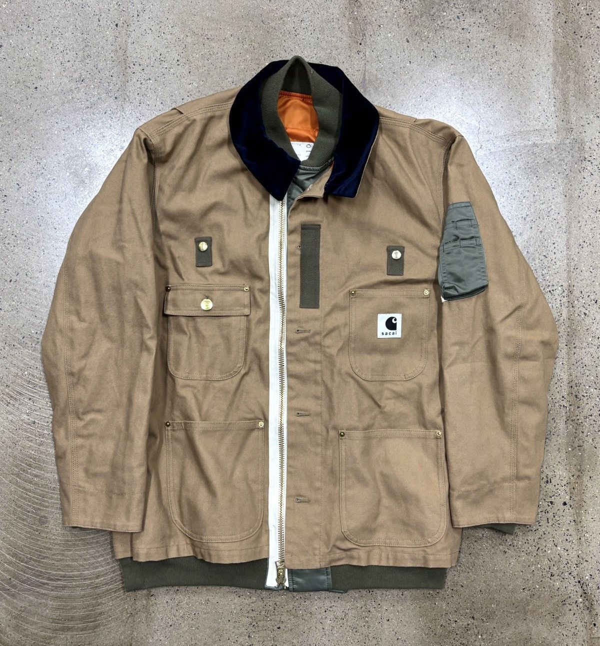 Carhartt × Sacai SACAI X CARHARTT WIP REVERSIBLE DUCK JACKET | Grailed