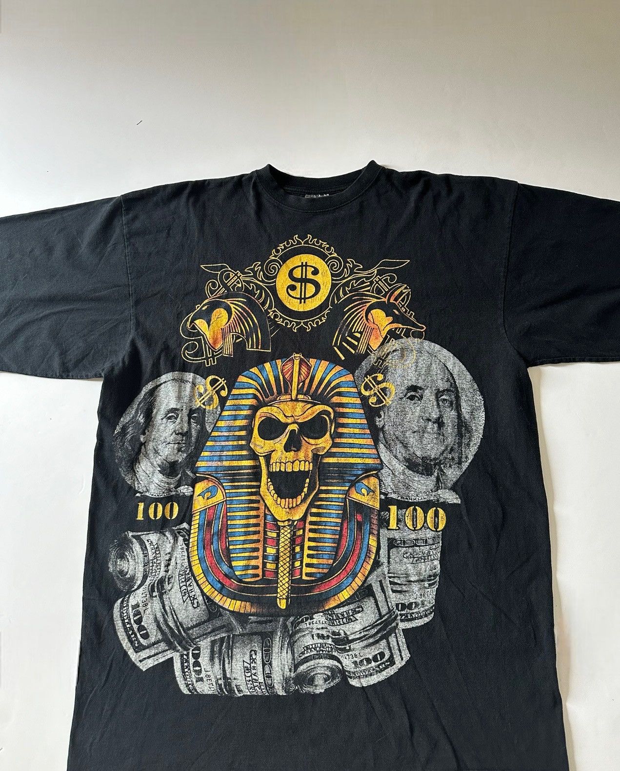Vintage Y2K Hip Hop Baggy Mummy Money Bear City Tee 100% Cotton Size US XXL / EU 58 / 5 - 2 Thumbnail