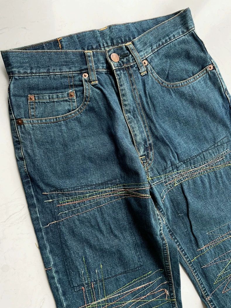 Hysteric Glamour Hysteric Glamour size os 90s Hippie Stitched Jeans 2504-Ne Size US 30 / EU 46 - 5 Thumbnail