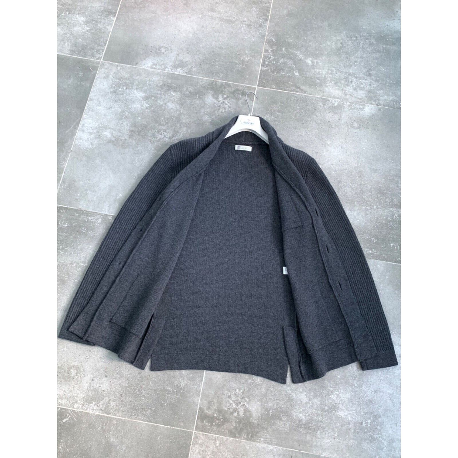 Brunello Cucinelli BRUNELLO CUCINELLI Men's Knitt Long Wool Sweater SZ L EU 50 Size US L / EU 52-54 / 3 - 18 Thumbnail