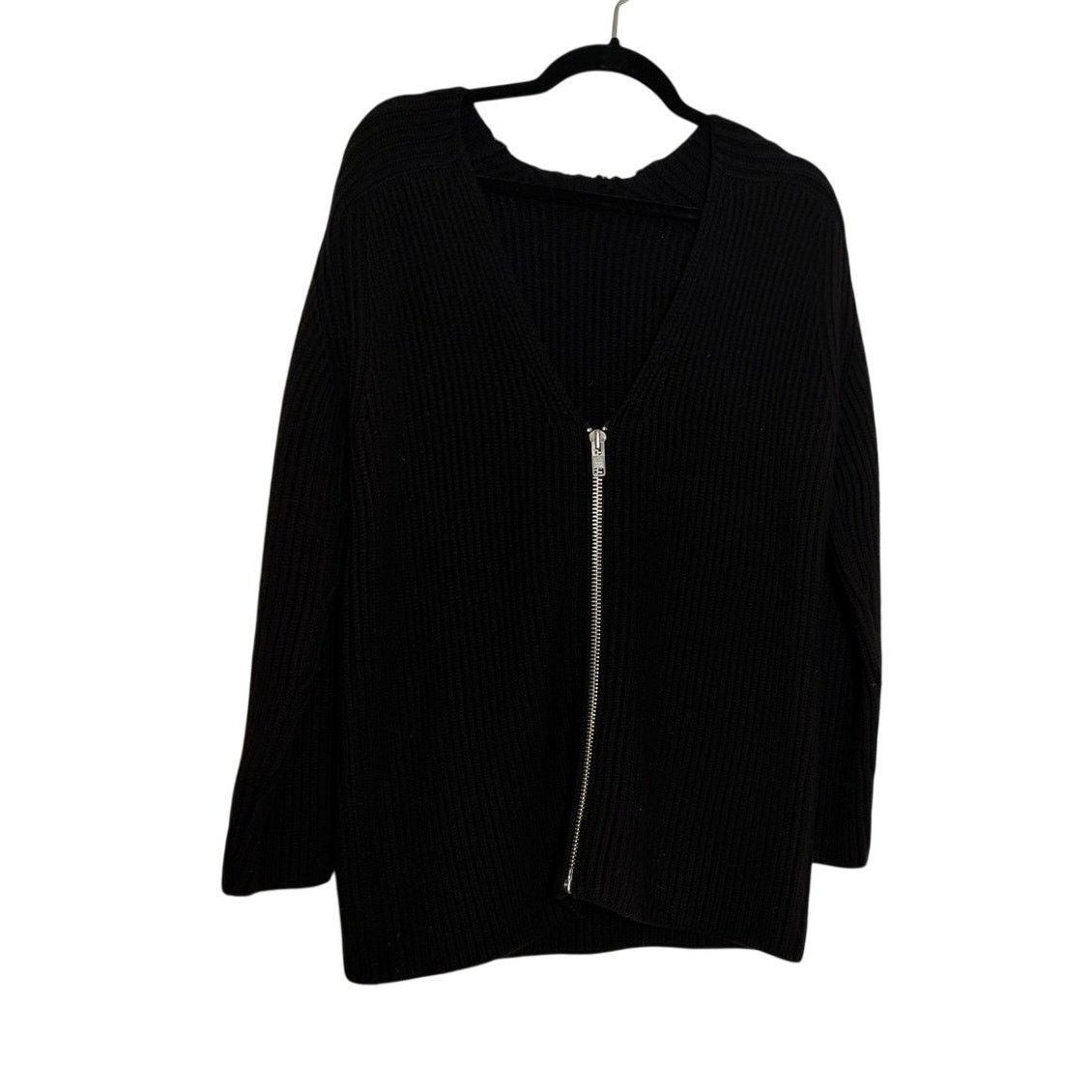 Michael Kors Michael Kors Collection Black Pure Cashmere Zip Cardigan Size XS / US 0-2 / IT 36-38 - 1 Thumbnail