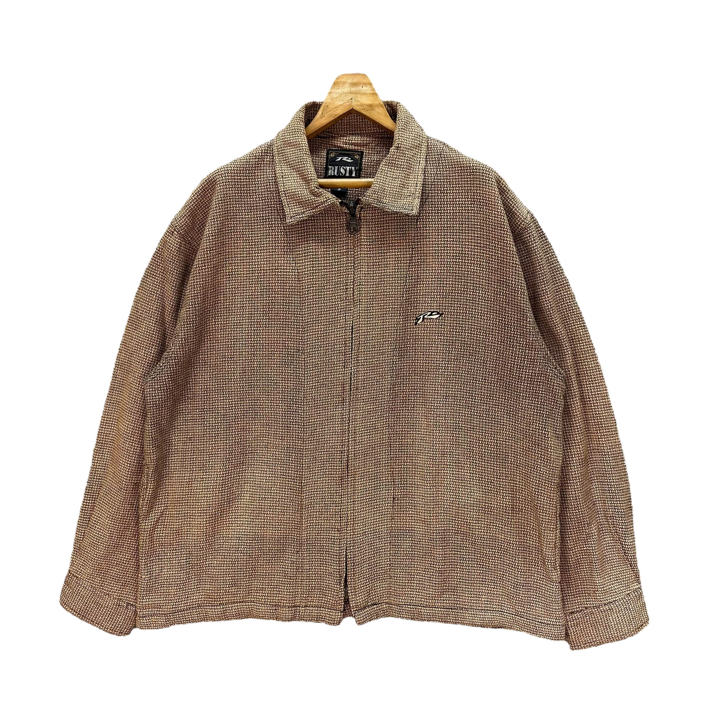 Rusty 90’s RUSTY Embroidery Small Logo Casual Jacket #71-1432 Size US M / EU 48-50 / 2 - 1 Thumbnail