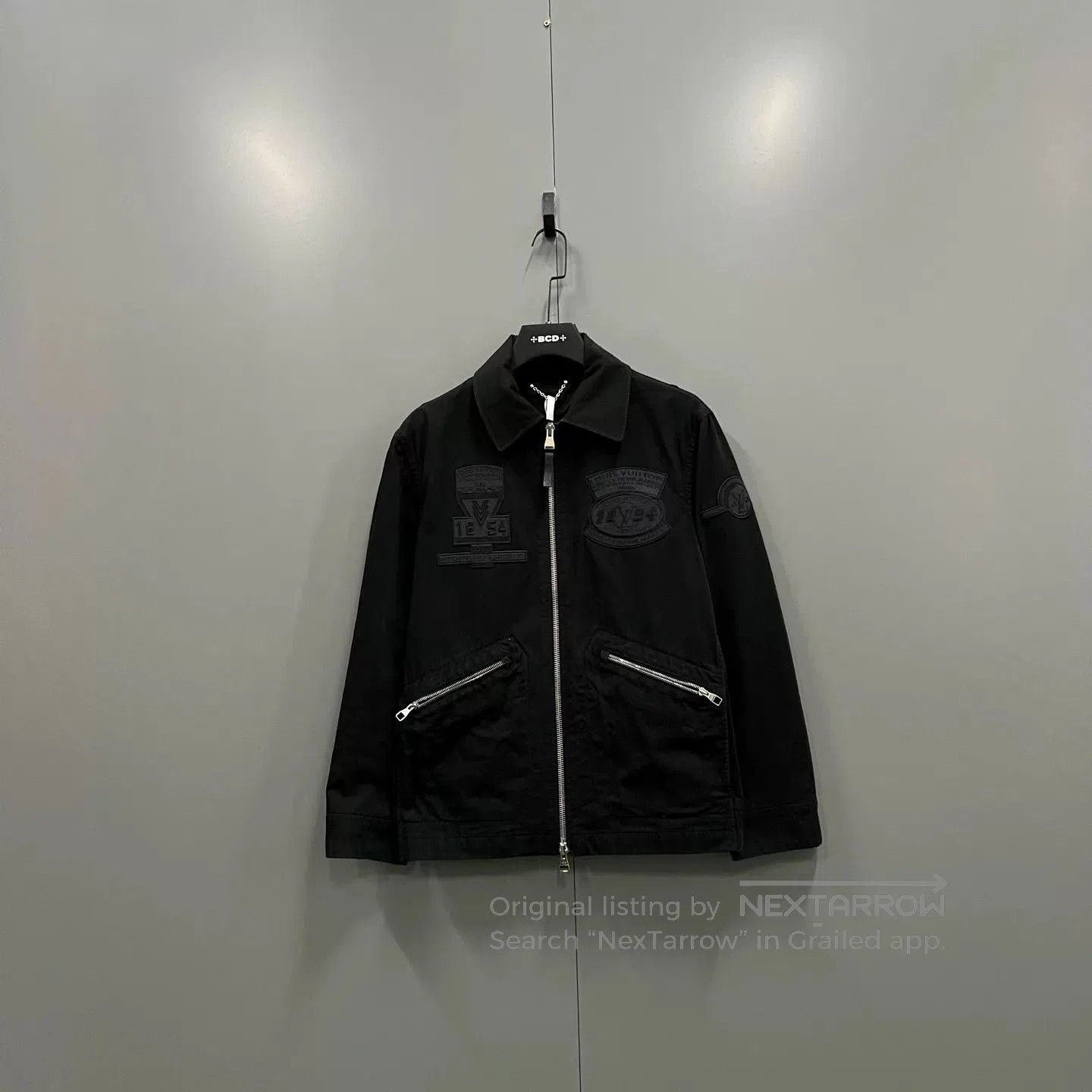 Louis Vuitton Louis Vuitton Black Logo Embroidered Jacket. Size US L / EU 52-54 / 3 - 1 Thumbnail