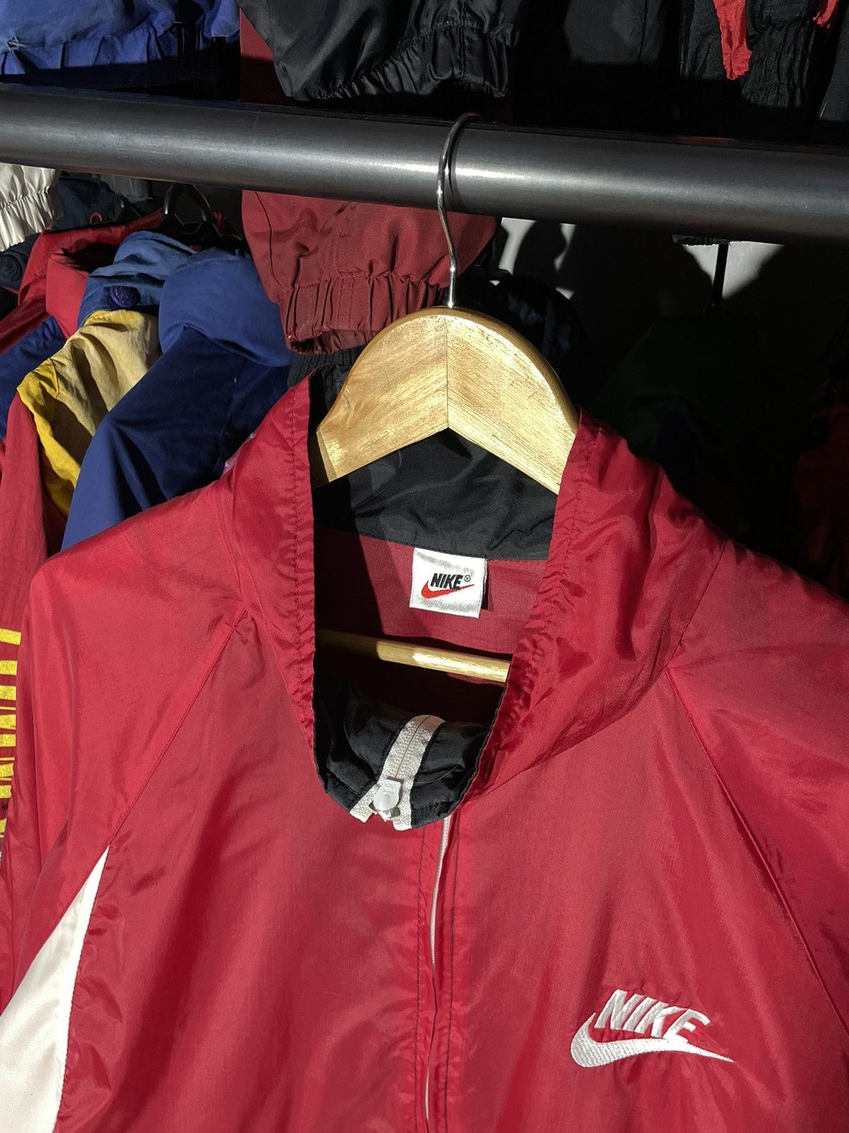 Nike × Vintage Windbreaker Nike Big Swoosh Vintage 90’s Size US L / EU 52-54 / 3 - 6 Thumbnail
