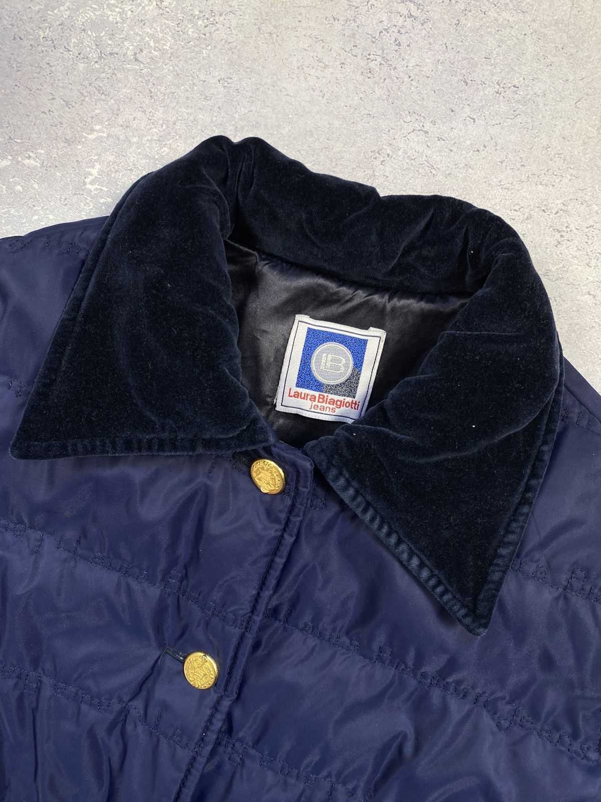 Laura Biagiotti Laura Biagiotti Jeans Women’s Monogram Blue Jacket Size 42 Size M / US 6-8 / IT 42-44 - 4 Thumbnail