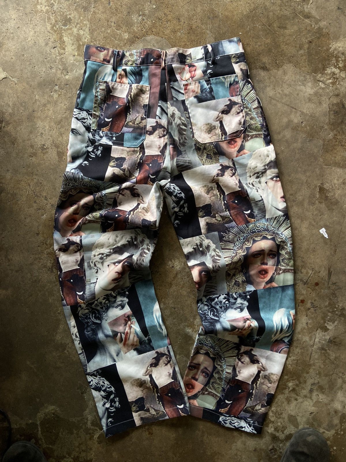 Japanese Brand Japanese multi painting arts baggy pants Size US 34 / EU 50 - 2 Thumbnail