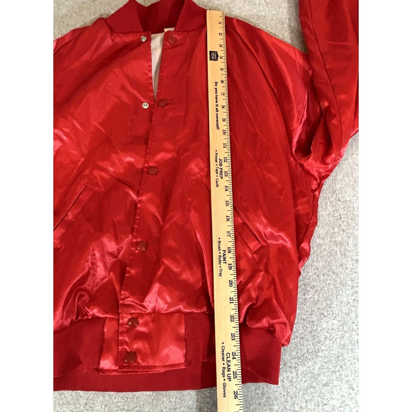Etro VINTAGE Satin Jacket Mens Large Red Nylon Bomber Snap Lined USA 90s Retro Size US L / EU 52-54 / 3 - 5 Thumbnail