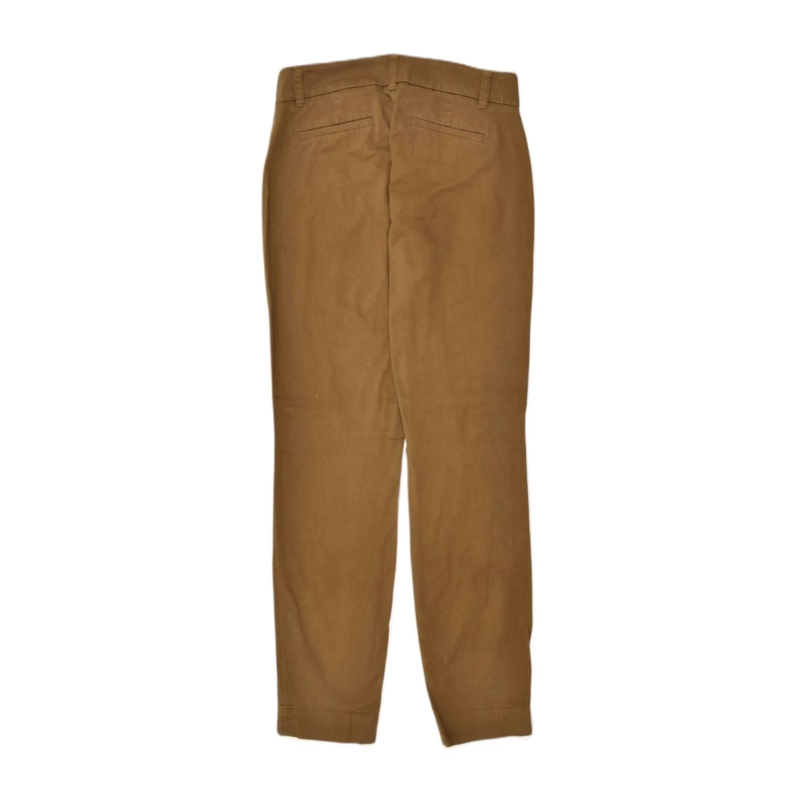 J.Crew J. CREW Womens Cameron Slim Chino Trousers Brown Cotton Size US 4 Small W27 L29 Size 28" / US 6 / IT 42 - 2 Thumbnail