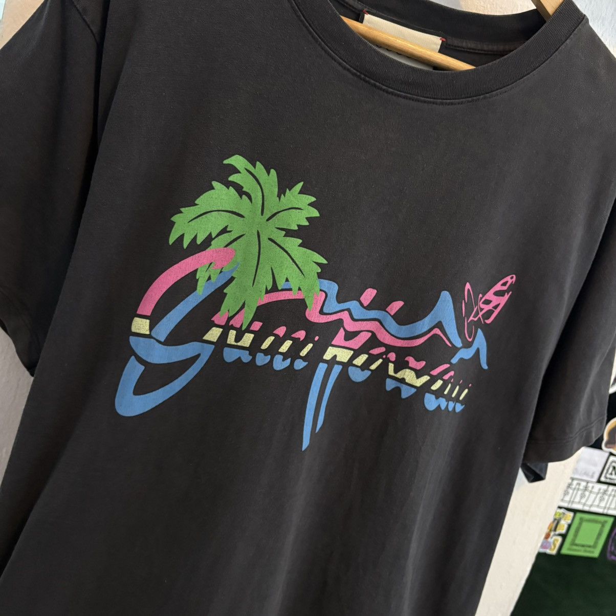 Gucci Gucci Hawaii Washed Tee Size US L / EU 52-54 / 3 - 2 Thumbnail